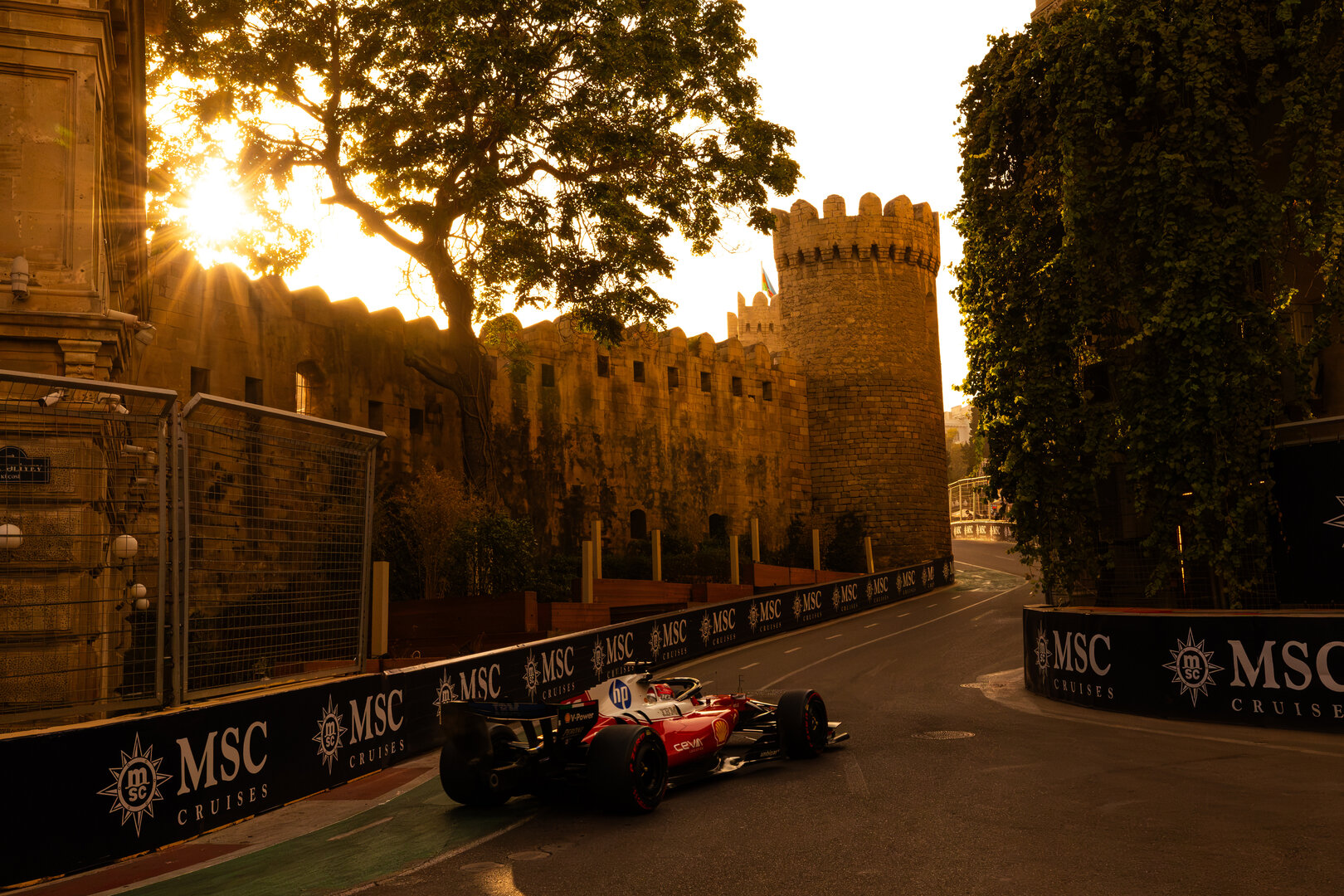 GP AZERBAIJAN, Charles Leclerc (MON) Ferrari SF-26.
24.09.2026. Formula One World Championship, Rd 15, Azerbaijan Grand Prix, Baku, Azerbaijan, Practice Day.
 - www.xpbimages.com, EMail: requests@xpbimages.com © Copyright:  Rew / XPB Images