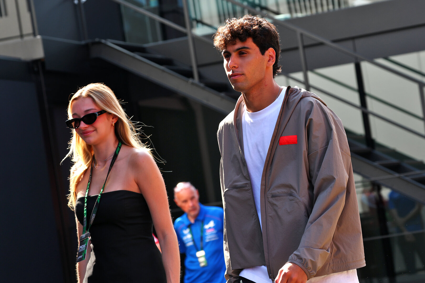 GP BELGIO, Gabriel Bortoleto (BRA) Audi F1 Team (Right) with Domenica Isabella Bernardini (BRA).
16.07.2026. Formula 1 World Championship, Rd 10, Belgian Grand Prix, Spa Francorchamps, Belgium, Preparation Day.
- www.xpbimages.com, EMail: requests@xpbimages.com © Copyright: Bearne / XPB Images