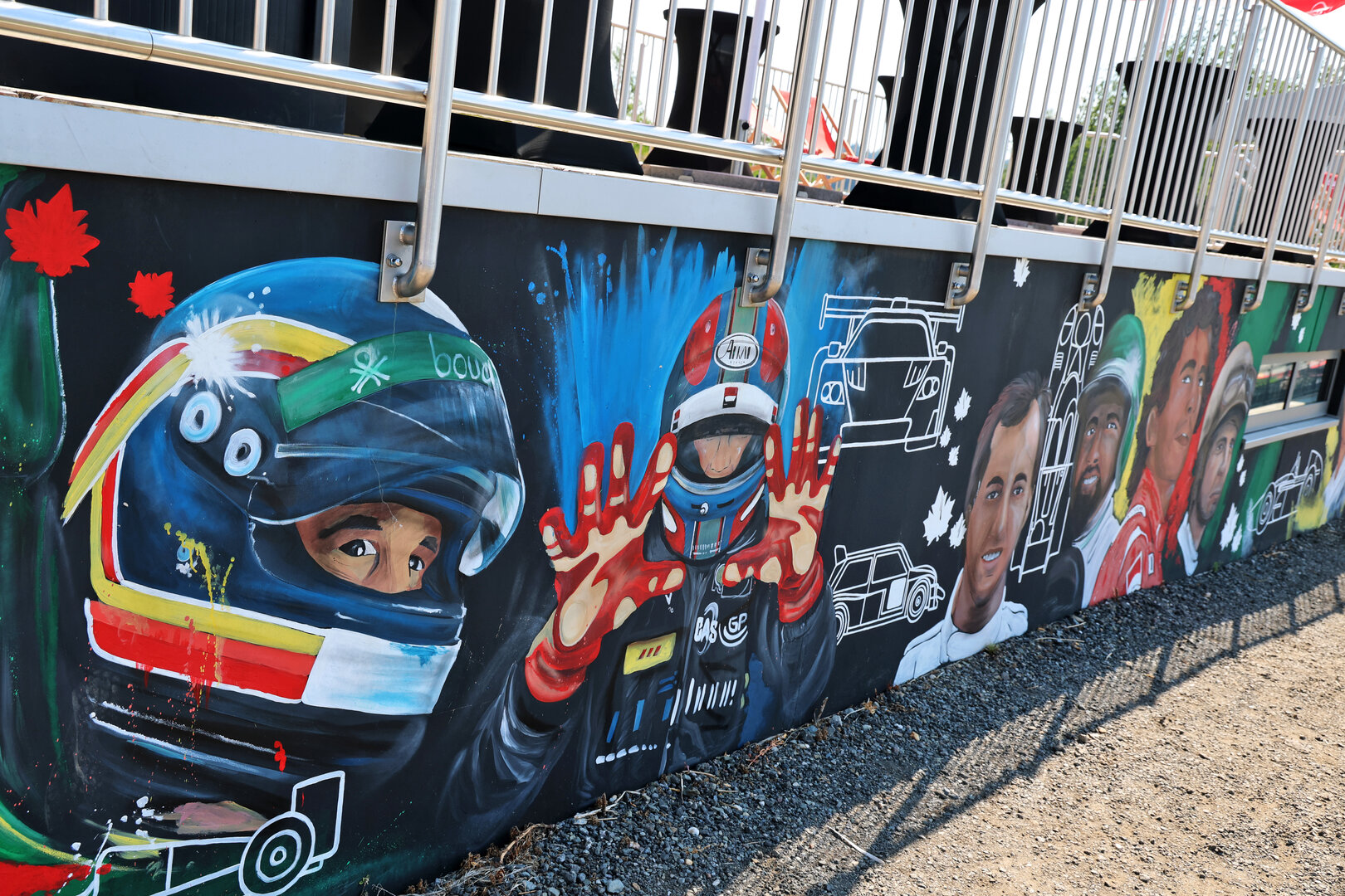 GP BELGIO, Circuit Atmosfera - mural showing drivers.
16.07.2026. Formula 1 World Championship, Rd 10, Belgian Grand Prix, Spa Francorchamps, Belgium, Preparation Day.
- www.xpbimages.com, EMail: requests@xpbimages.com © Copyright: Batchelor / XPB Images