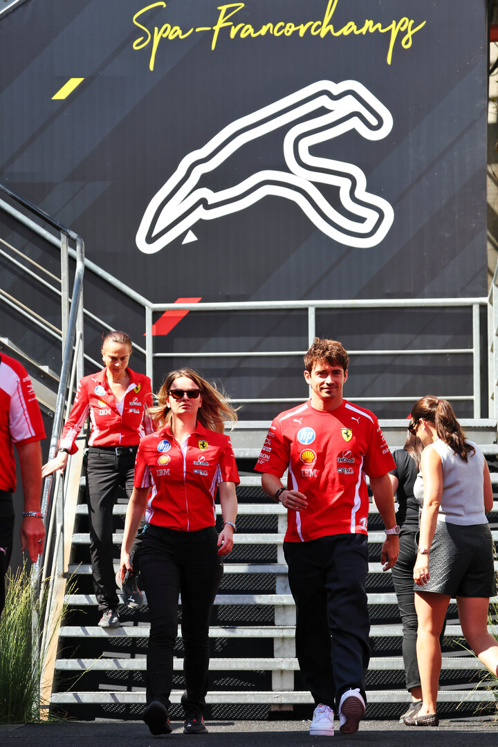 GP BELGIO, Charles Leclerc (MON) Ferrari.
16.07.2026. Formula 1 World Championship, Rd 10, Belgian Grand Prix, Spa Francorchamps, Belgium, Preparation Day.
- www.xpbimages.com, EMail: requests@xpbimages.com © Copyright: Bearne / XPB Images