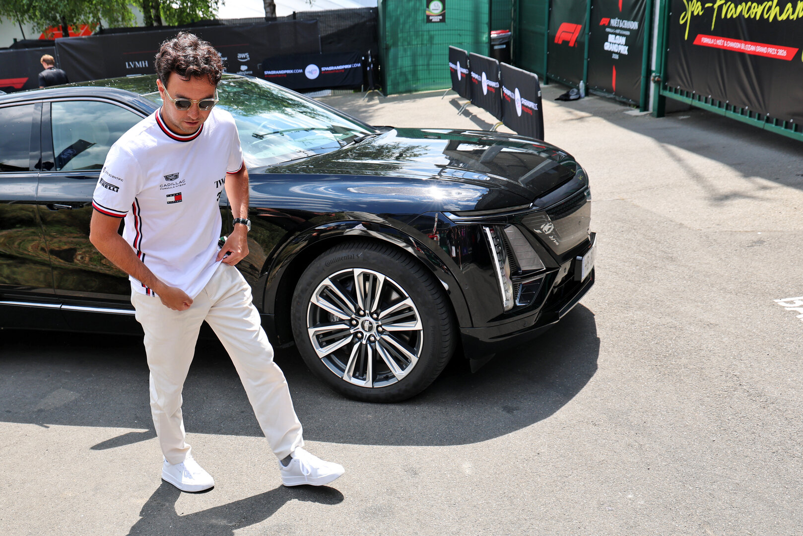 GP BELGIO, Sergio Perez (MEX) Cadillac Formula 1 Team.
16.07.2026. Formula 1 World Championship, Rd 10, Belgian Grand Prix, Spa Francorchamps, Belgium, Preparation Day.
- www.xpbimages.com, EMail: requests@xpbimages.com © Copyright: Batchelor / XPB Images