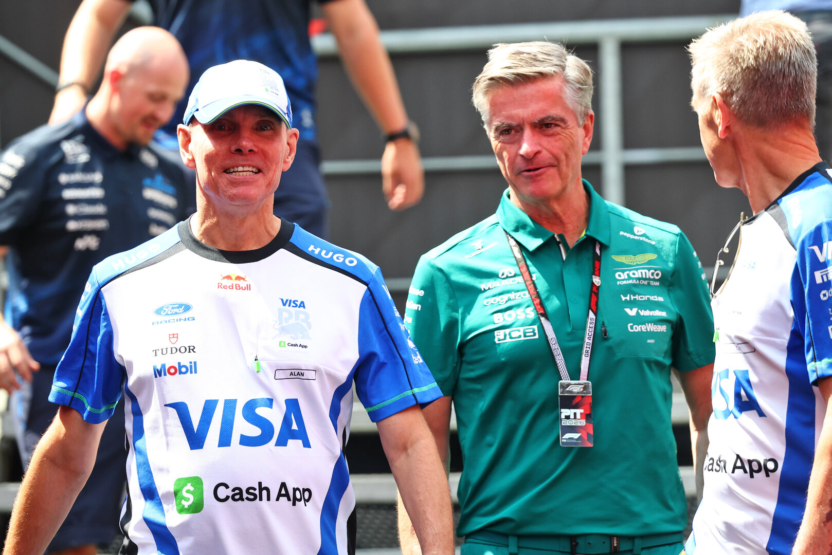 GP BELGIO, (L to R): Alan Permane (GBR) Racing Bulls Formula One Team Team Principal e Andy Stevenson (GBR) Aston Martin F1 Team Manager.
16.07.2026. Formula 1 World Championship, Rd 10, Belgian Grand Prix, Spa Francorchamps, Belgium, Preparation Day.
- www.xpbimages.com, EMail: requests@xpbimages.com © Copyright: Bearne / XPB Images