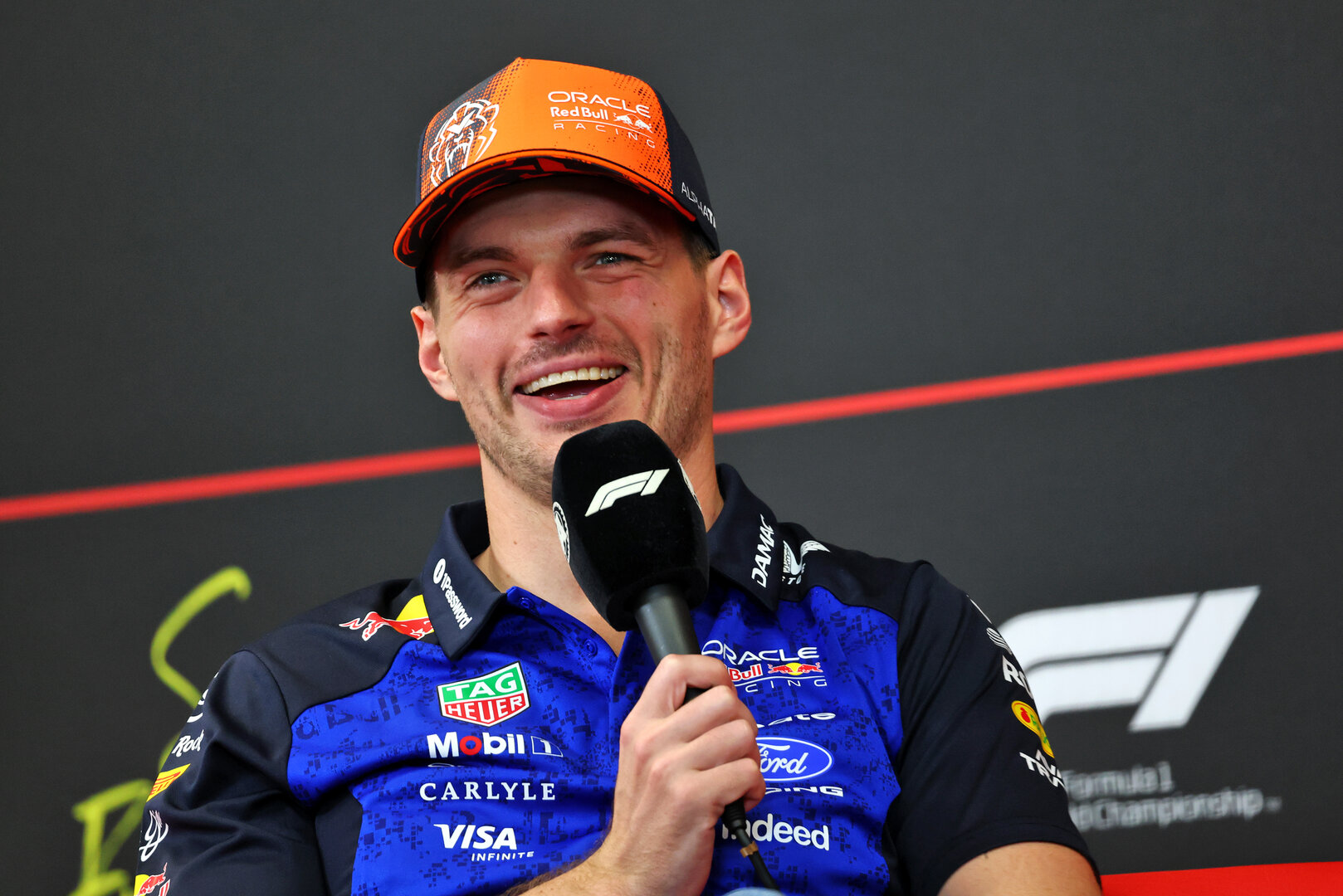 GP BELGIO, Max Verstappen (NLD) Red Bull Racing in the FIA Press Conference.
16.07.2026. Formula 1 World Championship, Rd 10, Belgian Grand Prix, Spa Francorchamps, Belgium, Preparation Day.
- www.xpbimages.com, EMail: requests@xpbimages.com © Copyright: Bearne / XPB Images