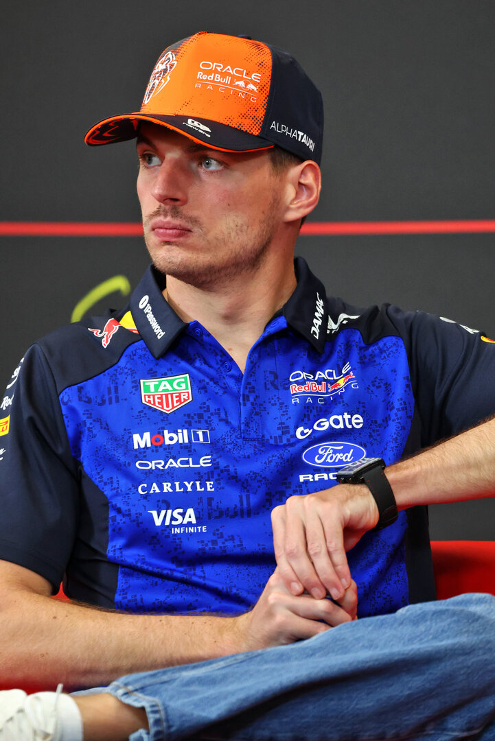 GP BELGIO, Max Verstappen (NLD) Red Bull Racing in the FIA Press Conference.
16.07.2026. Formula 1 World Championship, Rd 10, Belgian Grand Prix, Spa Francorchamps, Belgium, Preparation Day.
- www.xpbimages.com, EMail: requests@xpbimages.com © Copyright: Bearne / XPB Images