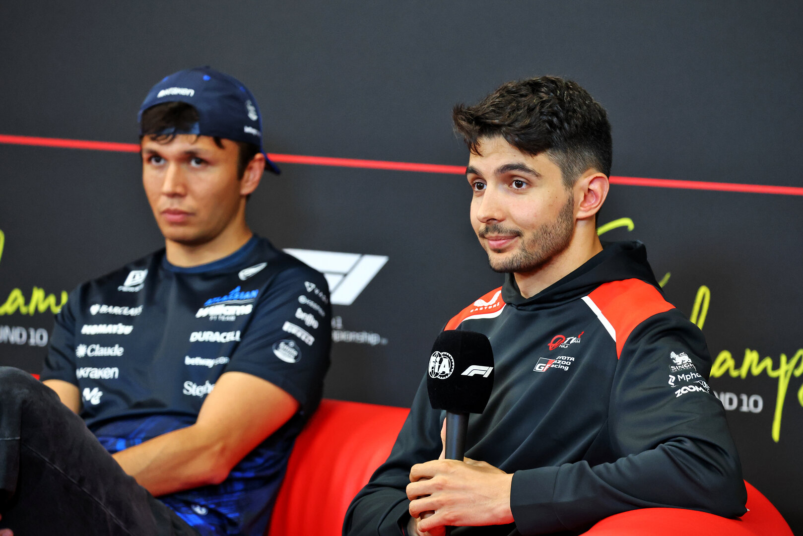 GP BELGIO, Esteban Ocon (FRA) Haas F1 Team in the FIA Press Conference.
16.07.2026. Formula 1 World Championship, Rd 10, Belgian Grand Prix, Spa Francorchamps, Belgium, Preparation Day.
- www.xpbimages.com, EMail: requests@xpbimages.com © Copyright: Bearne / XPB Images