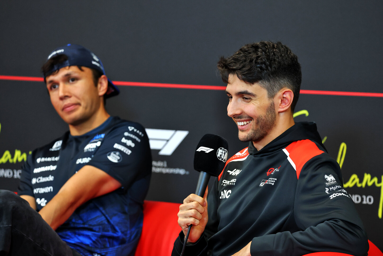 GP BELGIO, Esteban Ocon (FRA) Haas F1 Team in the FIA Press Conference.
16.07.2026. Formula 1 World Championship, Rd 10, Belgian Grand Prix, Spa Francorchamps, Belgium, Preparation Day.
- www.xpbimages.com, EMail: requests@xpbimages.com © Copyright: Bearne / XPB Images