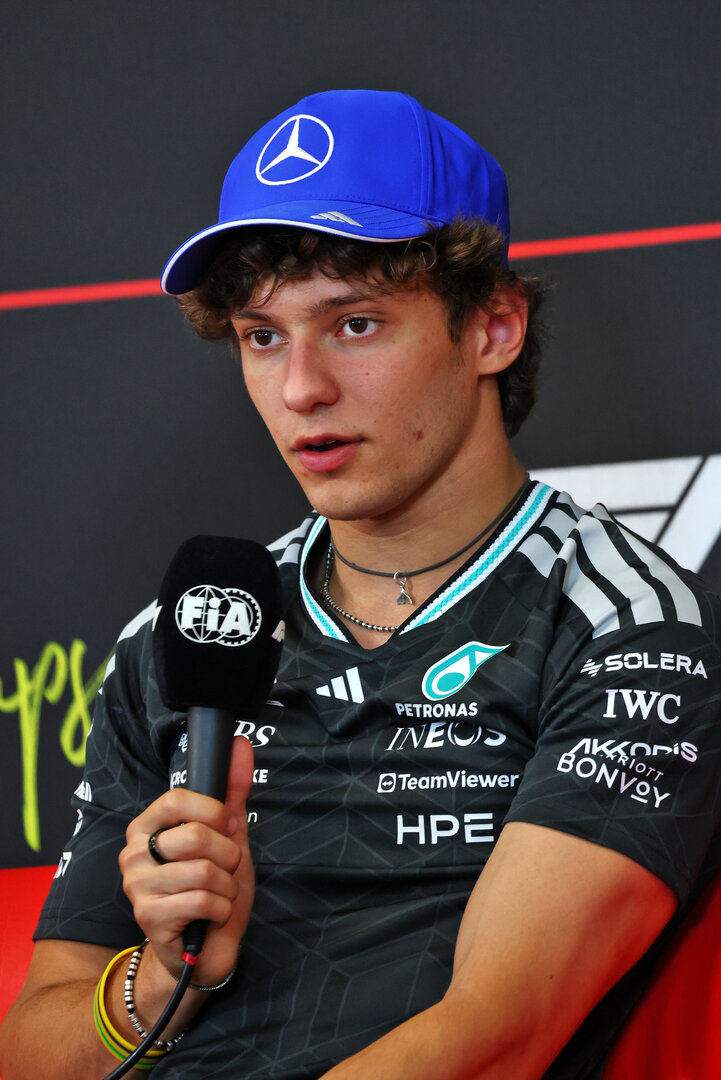 GP BELGIO, Andrea Kimi Antonelli (ITA) Mercedes AMG Formula One Team in the FIA Press Conference.
16.07.2026. Formula 1 World Championship, Rd 10, Belgian Grand Prix, Spa Francorchamps, Belgium, Preparation Day.
- www.xpbimages.com, EMail: requests@xpbimages.com © Copyright: Bearne / XPB Images