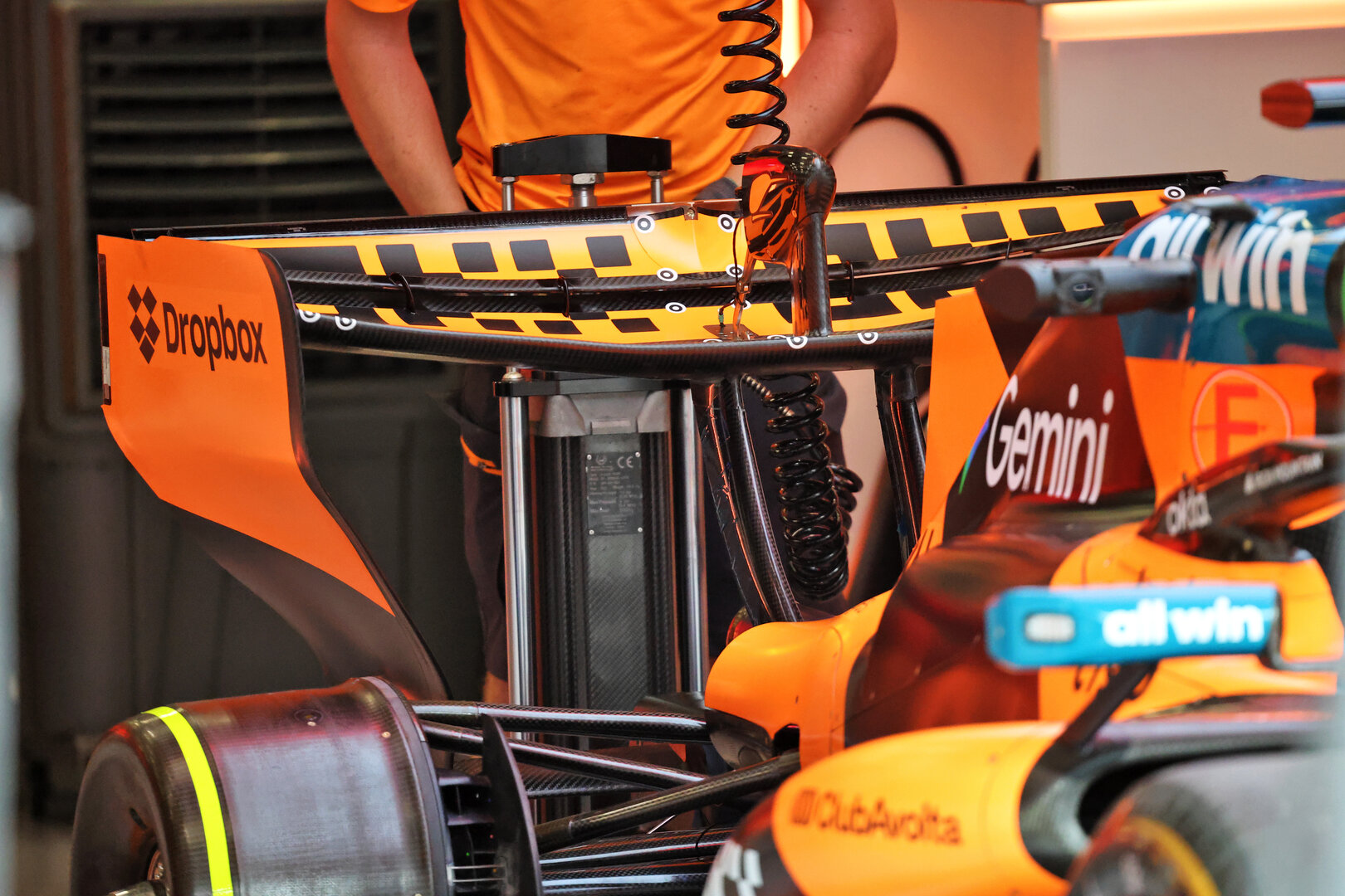 GP BELGIO, McLaren F1 Team MCL40 front wing.
16.07.2026. Formula 1 World Championship, Rd 10, Belgian Grand Prix, Spa Francorchamps, Belgium, Preparation Day.
- www.xpbimages.com, EMail: requests@xpbimages.com © Copyright: Batchelor / XPB Images