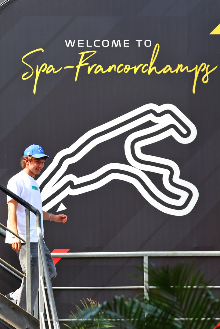 GP BELGIO, Andrea Kimi Antonelli (ITA) Mercedes AMG Formula One Team..
17.07.2026. Formula 1 World Championship, Rd 10, Belgian Grand Prix, Spa Francorchamps, Belgium, Practice Day.
- www.xpbimages.com, EMail: requests@xpbimages.com © Copyright: Bearne / XPB Images