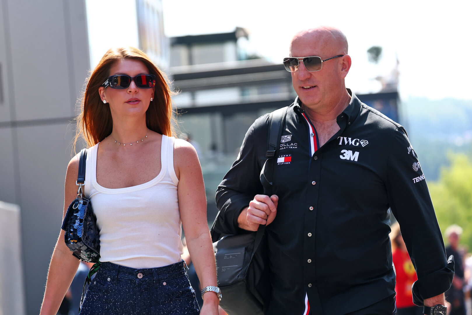GP BELGIO, (L to R): Cassidy Towriss (USA) e Dan Towriss (USA) Cadillac F1 Team e TWG Motorsports CEO.
17.07.2026. Formula 1 World Championship, Rd 10, Belgian Grand Prix, Spa Francorchamps, Belgium, Practice Day.
- www.xpbimages.com, EMail: requests@xpbimages.com © Copyright: Bearne / XPB Images
