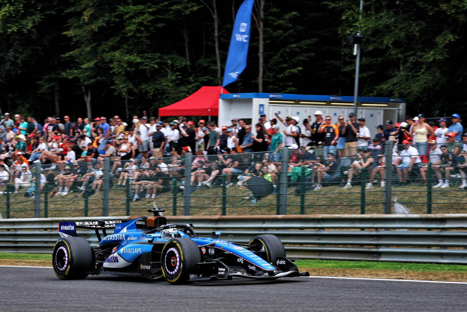 GP BELGIO, Alexander Albon (THA) Williams F1 Team FW48.
17.07.2026. Formula 1 World Championship, Rd 10, Belgian Grand Prix, Spa Francorchamps, Belgium, Practice Day.
- www.xpbimages.com, EMail: requests@xpbimages.com © Copyright: Bearne / XPB Images