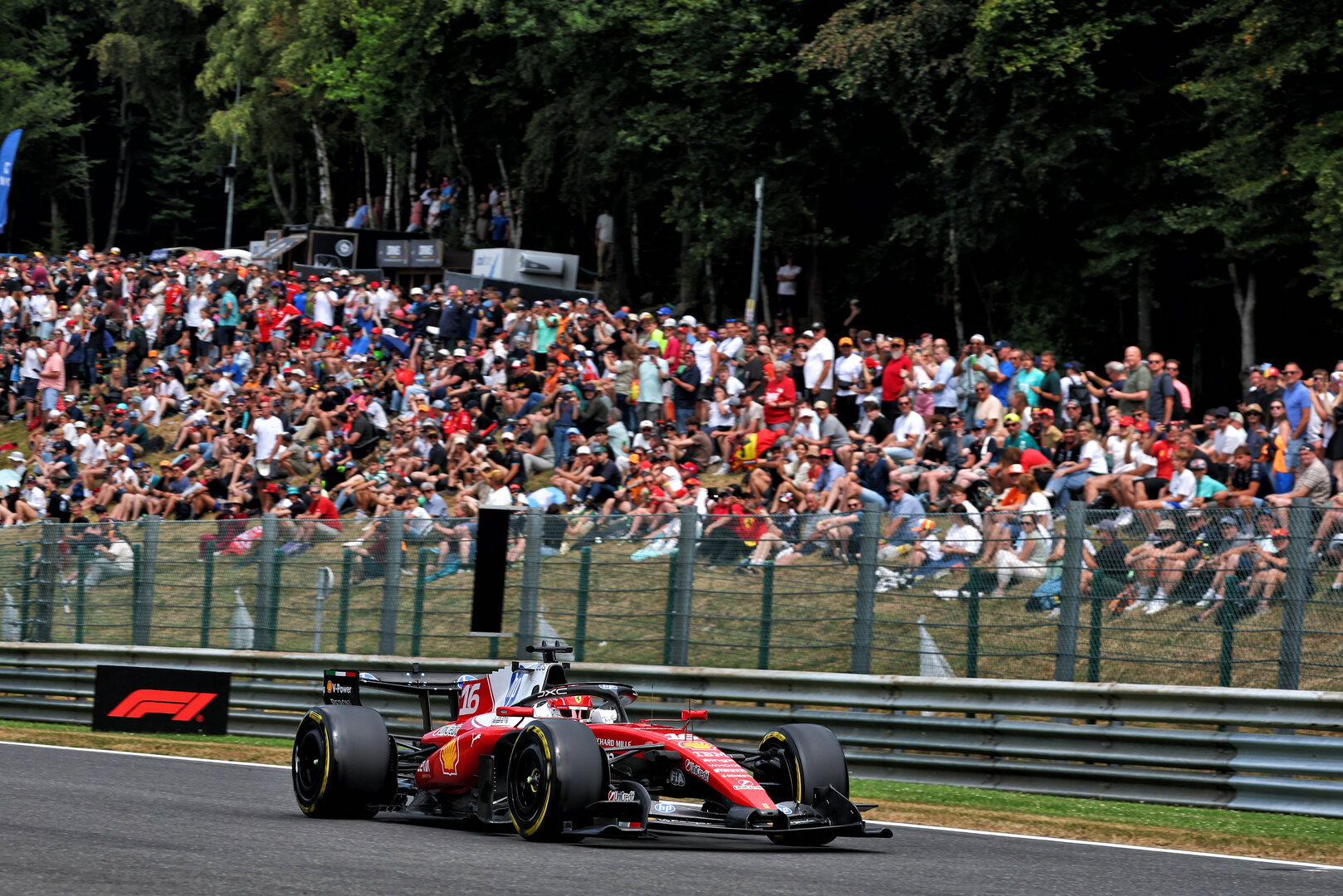 GP BELGIO, Charles Leclerc (MON) Ferrari SF-26.
17.07.2026. Formula 1 World Championship, Rd 10, Belgian Grand Prix, Spa Francorchamps, Belgium, Practice Day.
- www.xpbimages.com, EMail: requests@xpbimages.com © Copyright: Bearne / XPB Images