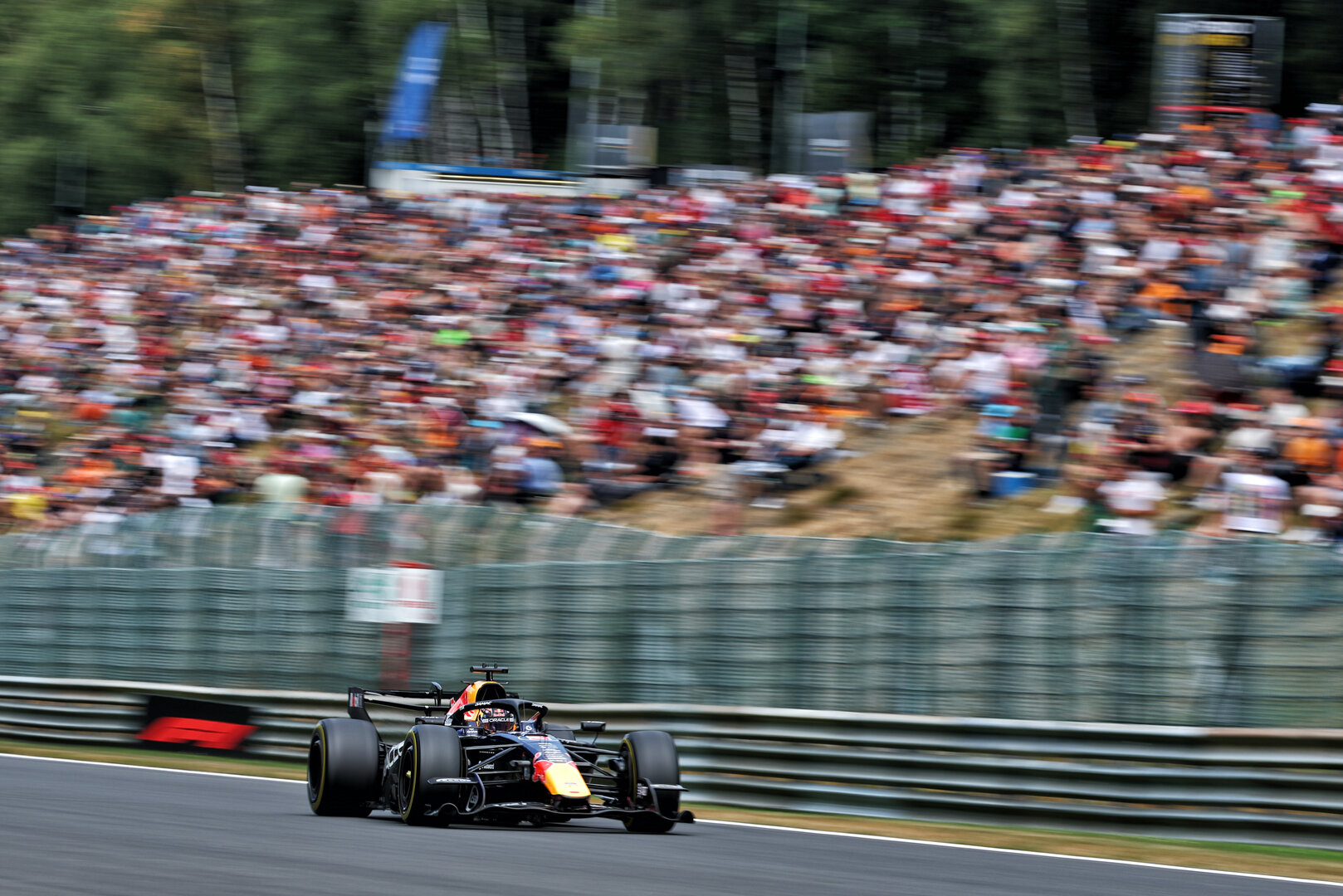 GP BELGIO, Max Verstappen (NLD) Red Bull Racing RB22.
17.07.2026. Formula 1 World Championship, Rd 10, Belgian Grand Prix, Spa Francorchamps, Belgium, Practice Day.
- www.xpbimages.com, EMail: requests@xpbimages.com © Copyright: Bearne / XPB Images
