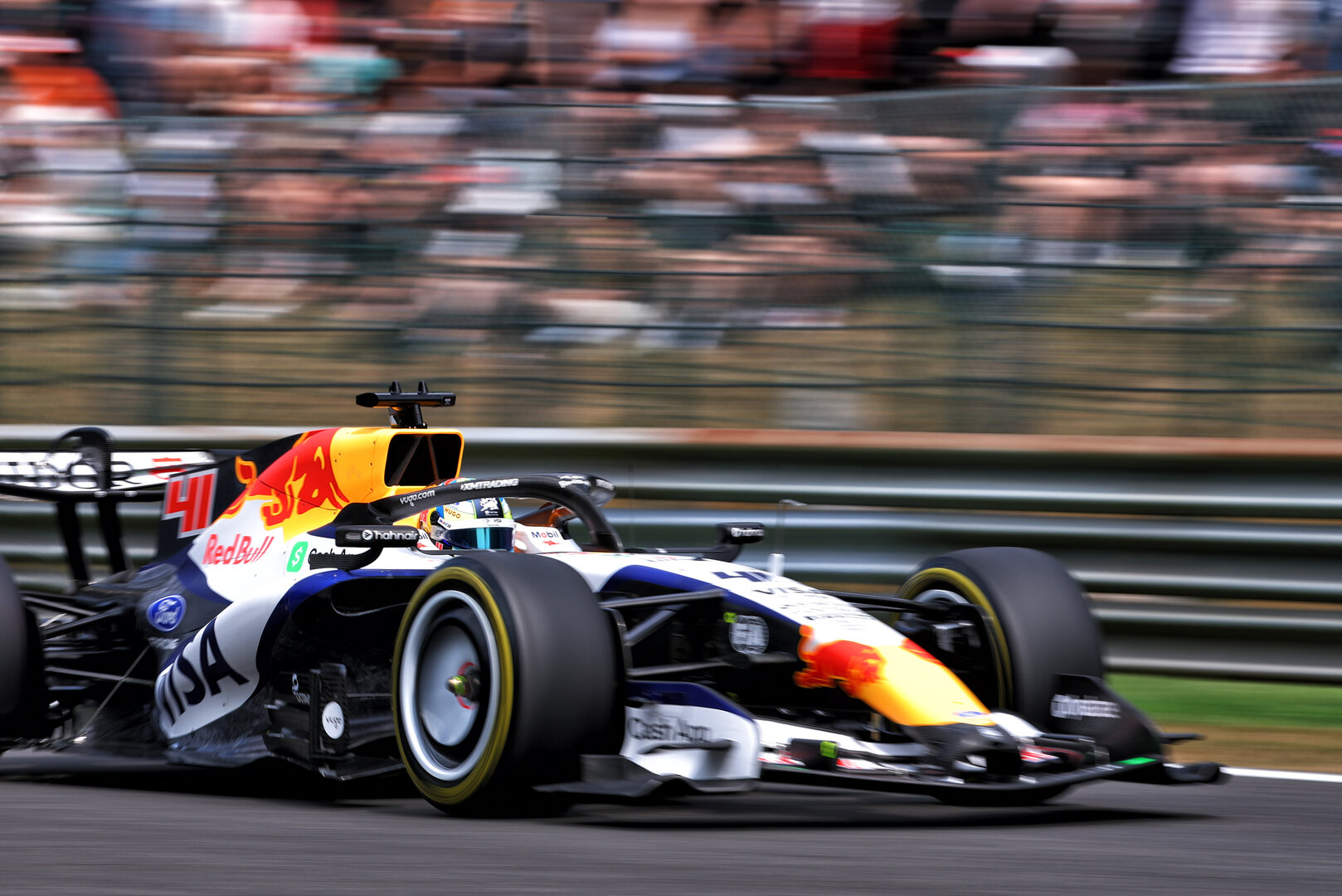 GP BELGIO, Arvid Lindblad (GBR) Racing Bulls Formula One Team VCARB 03.
17.07.2026. Formula 1 World Championship, Rd 10, Belgian Grand Prix, Spa Francorchamps, Belgium, Practice Day.
- www.xpbimages.com, EMail: requests@xpbimages.com © Copyright: Bearne / XPB Images