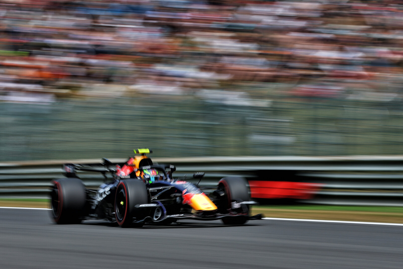 GP BELGIO, Isack Hadjar (FRA) Red Bull Racing RB22.
17.07.2026. Formula 1 World Championship, Rd 10, Belgian Grand Prix, Spa Francorchamps, Belgium, Practice Day.
- www.xpbimages.com, EMail: requests@xpbimages.com © Copyright: Bearne / XPB Images