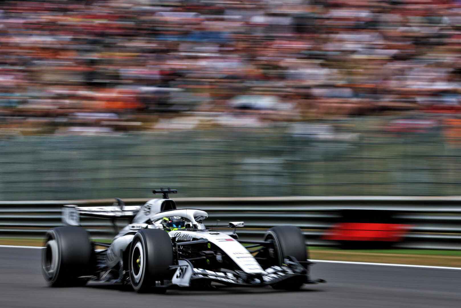 GP BELGIO, Sergio Perez (MEX) Cadillac Formula 1 Team MAC-26.
17.07.2026. Formula 1 World Championship, Rd 10, Belgian Grand Prix, Spa Francorchamps, Belgium, Practice Day.
- www.xpbimages.com, EMail: requests@xpbimages.com © Copyright: Bearne / XPB Images