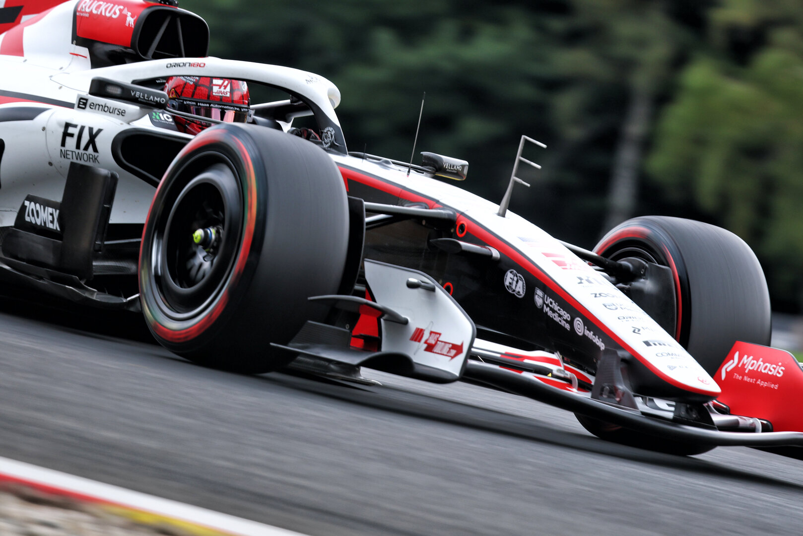 GP BELGIO, Esteban Ocon (FRA) Haas F1 Team VF-26.
17.07.2026. Formula 1 World Championship, Rd 10, Belgian Grand Prix, Spa Francorchamps, Belgium, Practice Day.
- www.xpbimages.com, EMail: requests@xpbimages.com © Copyright: Bearne / XPB Images