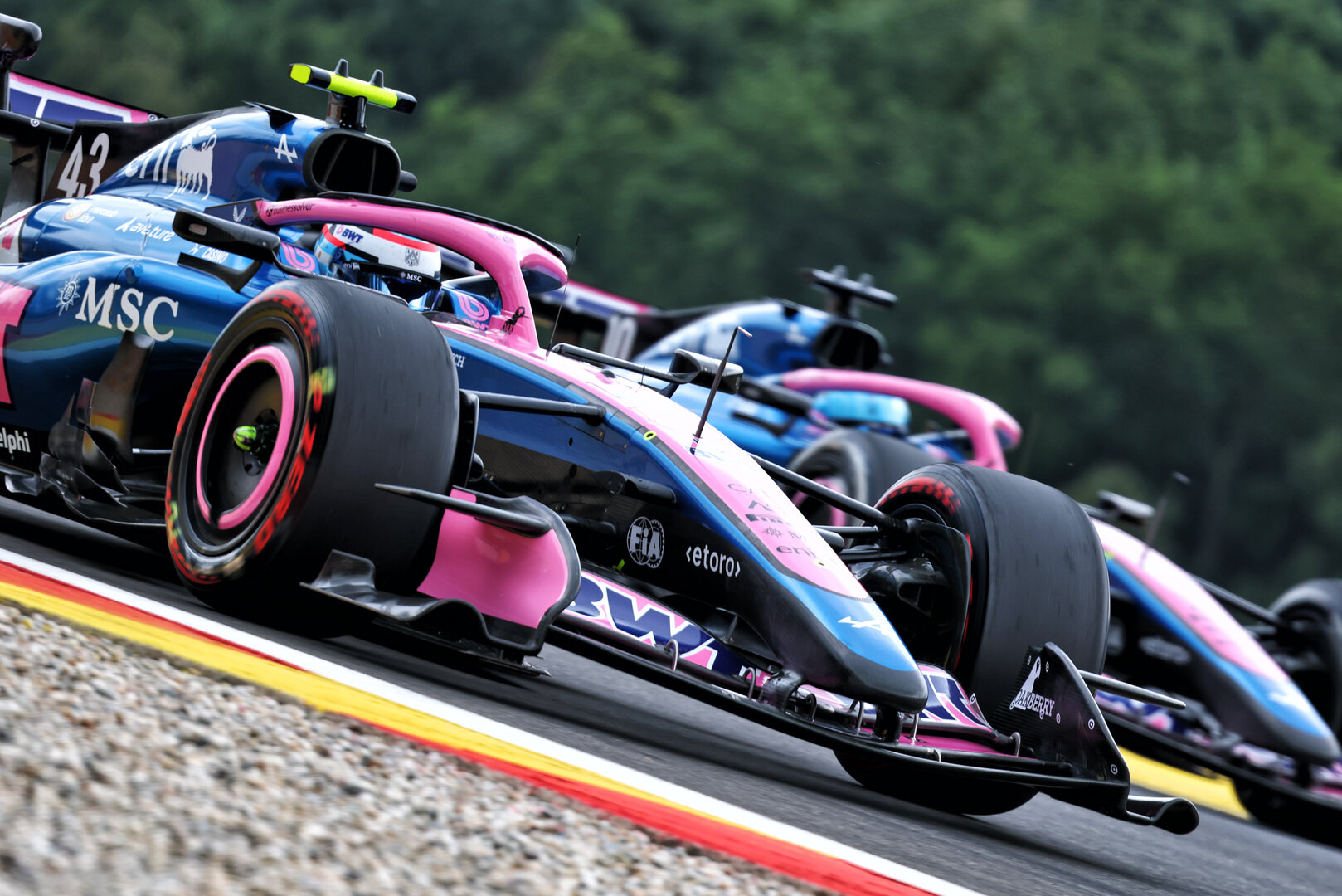 GP BELGIO, Franco Colapinto (ARG) Alpine F1 Team A526 e Pierre Gasly (FRA) Alpine F1 Team A526.
17.07.2026. Formula 1 World Championship, Rd 10, Belgian Grand Prix, Spa Francorchamps, Belgium, Practice Day.
- www.xpbimages.com, EMail: requests@xpbimages.com © Copyright: Bearne / XPB Images