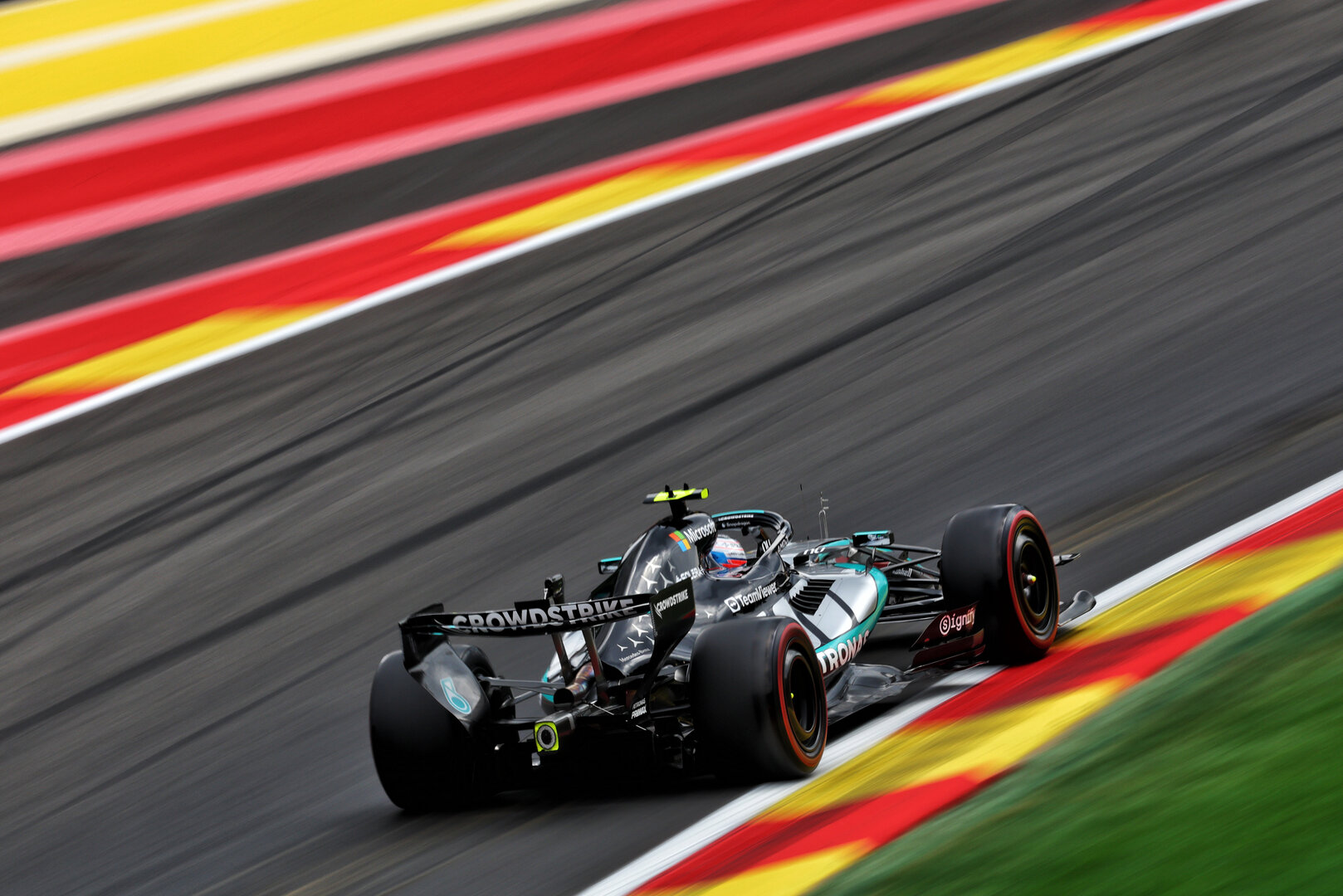 GP BELGIO, Andrea Kimi Antonelli (ITA) Mercedes AMG Formula One Team W17.
17.07.2026. Formula 1 World Championship, Rd 10, Belgian Grand Prix, Spa Francorchamps, Belgium, Practice Day.
 - www.xpbimages.com, EMail: requests@xpbimages.com © Copyright: Patching / XPB Images