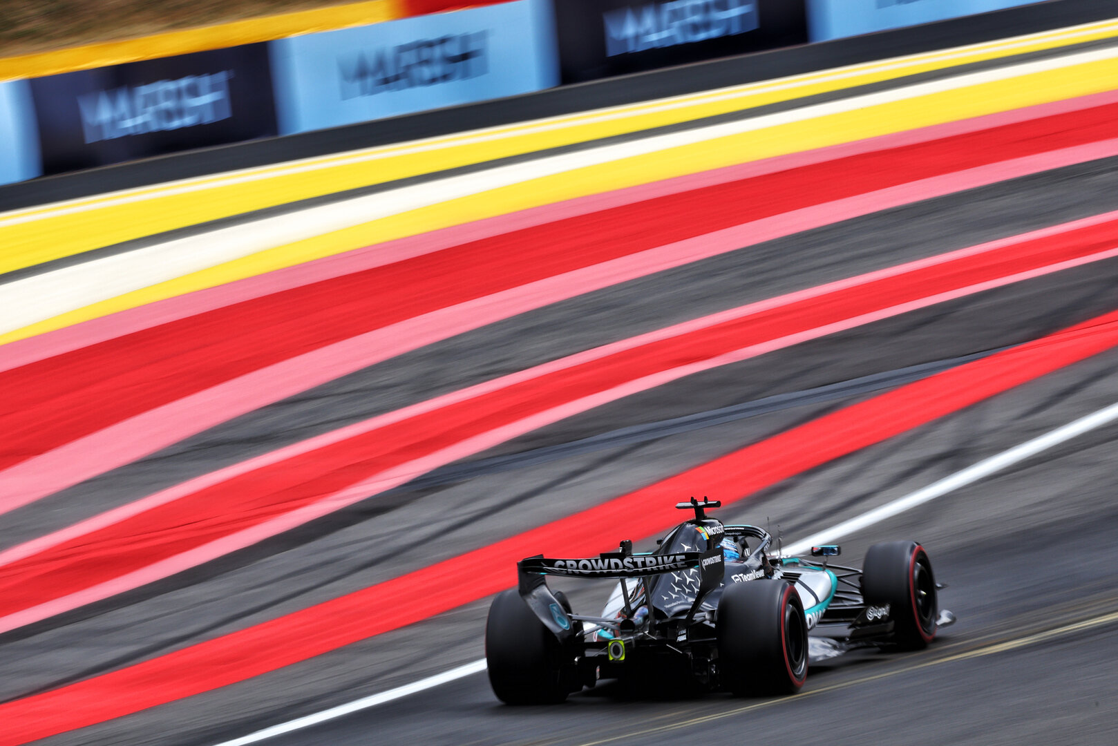 GP BELGIO, George Russell (GBR) Mercedes AMG Formula One Team W17.
17.07.2026. Formula 1 World Championship, Rd 10, Belgian Grand Prix, Spa Francorchamps, Belgium, Practice Day.
 - www.xpbimages.com, EMail: requests@xpbimages.com © Copyright: Patching / XPB Images