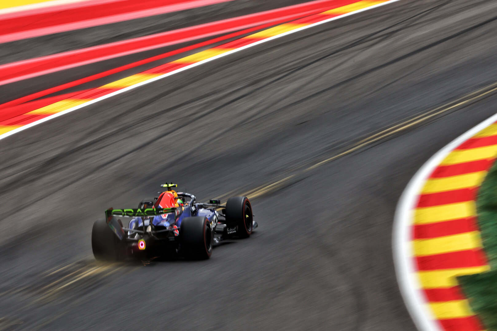 GP BELGIO, Isack Hadjar (FRA) Red Bull Racing RB22.
17.07.2026. Formula 1 World Championship, Rd 10, Belgian Grand Prix, Spa Francorchamps, Belgium, Practice Day.
 - www.xpbimages.com, EMail: requests@xpbimages.com © Copyright: Patching / XPB Images