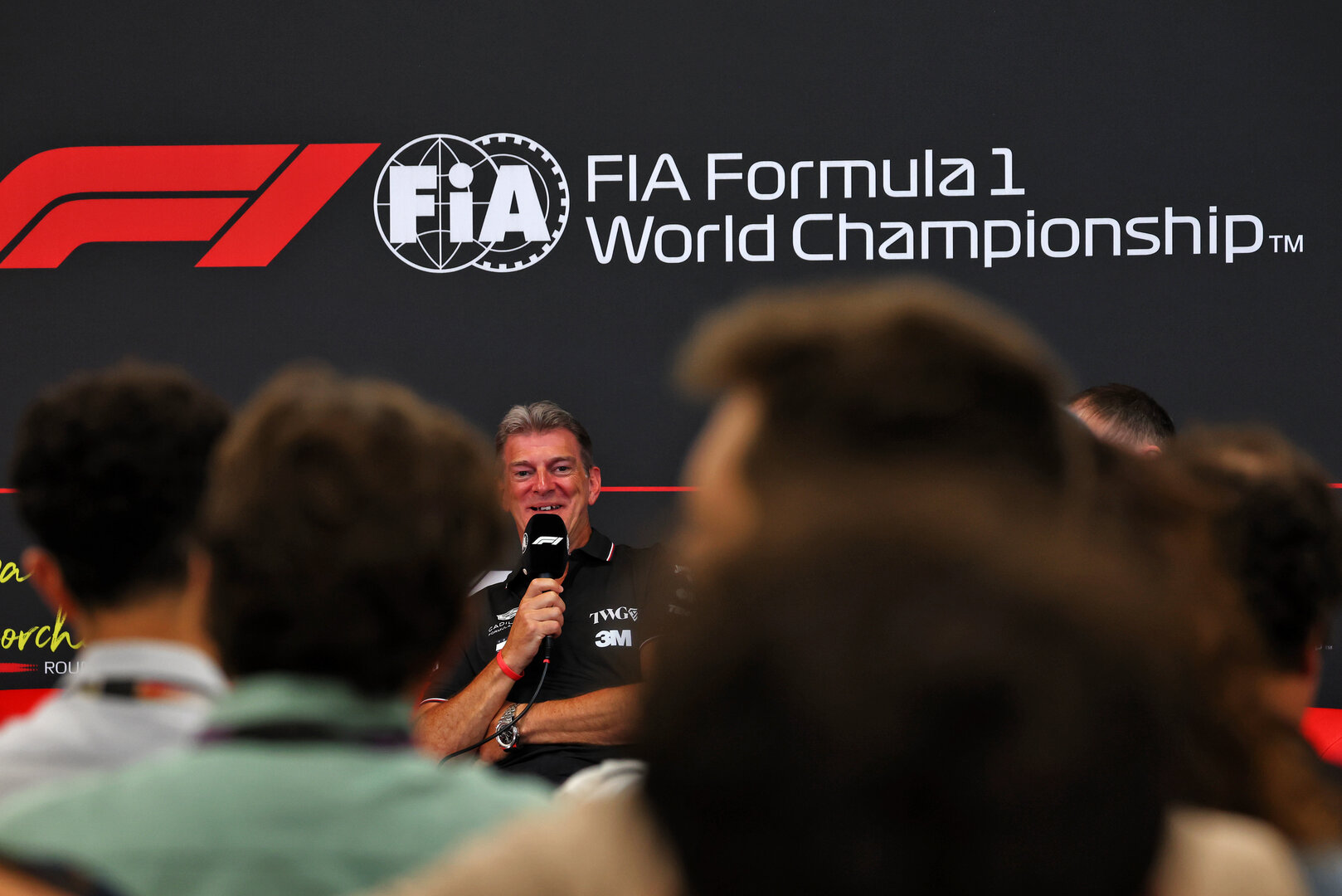 GP BELGIO, Graeme Lowdon (GBR) Cadillac Formula 1 Team, Team Principal in the FIA Press Conference.
17.07.2026. Formula 1 World Championship, Rd 10, Belgian Grand Prix, Spa Francorchamps, Belgium, Practice Day.
 - www.xpbimages.com, EMail: requests@xpbimages.com © Copyright: Patching / XPB Images