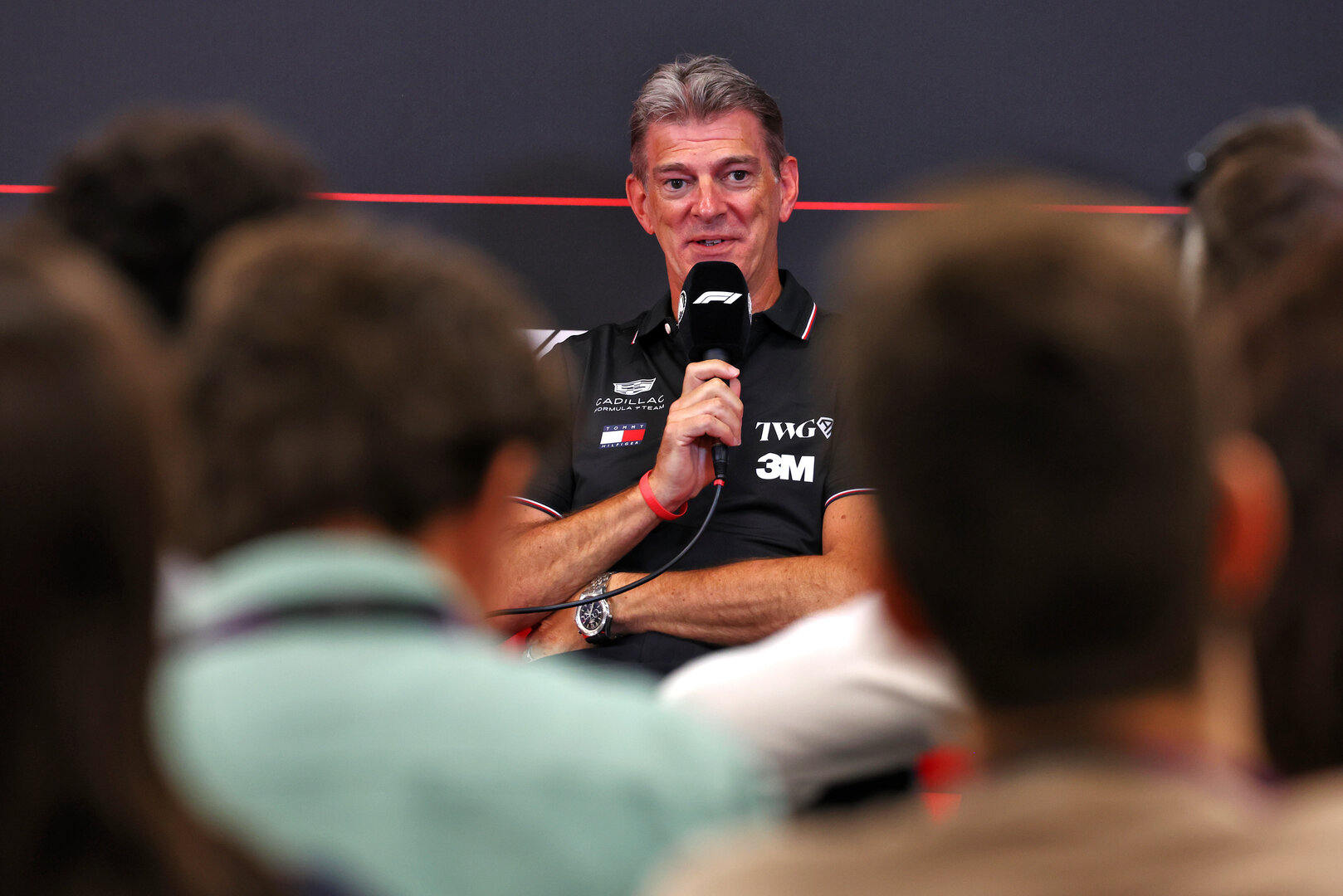 GP BELGIO, Graeme Lowdon (GBR) Cadillac Formula 1 Team, Team Principal in the FIA Press Conference.
17.07.2026. Formula 1 World Championship, Rd 10, Belgian Grand Prix, Spa Francorchamps, Belgium, Practice Day.
- www.xpbimages.com, EMail: requests@xpbimages.com © Copyright: Patching / XPB Images