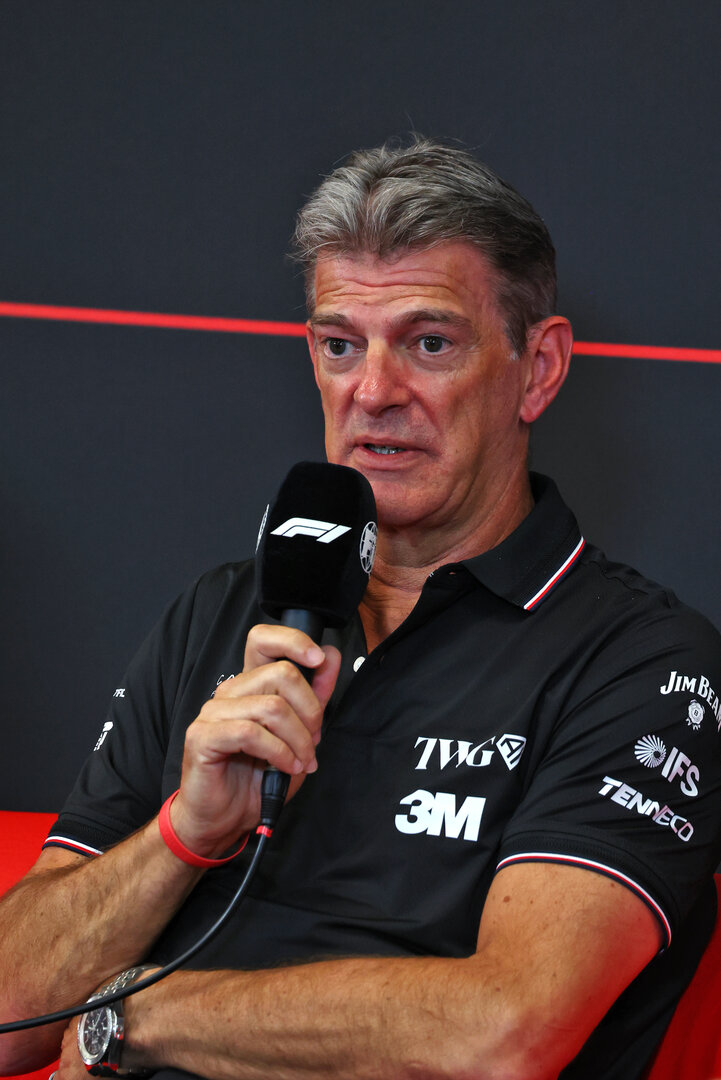 GP BELGIO, Graeme Lowdon (GBR) Cadillac Formula 1 Team, Team Principal in the FIA Press Conference.
17.07.2026. Formula 1 World Championship, Rd 10, Belgian Grand Prix, Spa Francorchamps, Belgium, Practice Day.
 - www.xpbimages.com, EMail: requests@xpbimages.com © Copyright: Patching / XPB Images