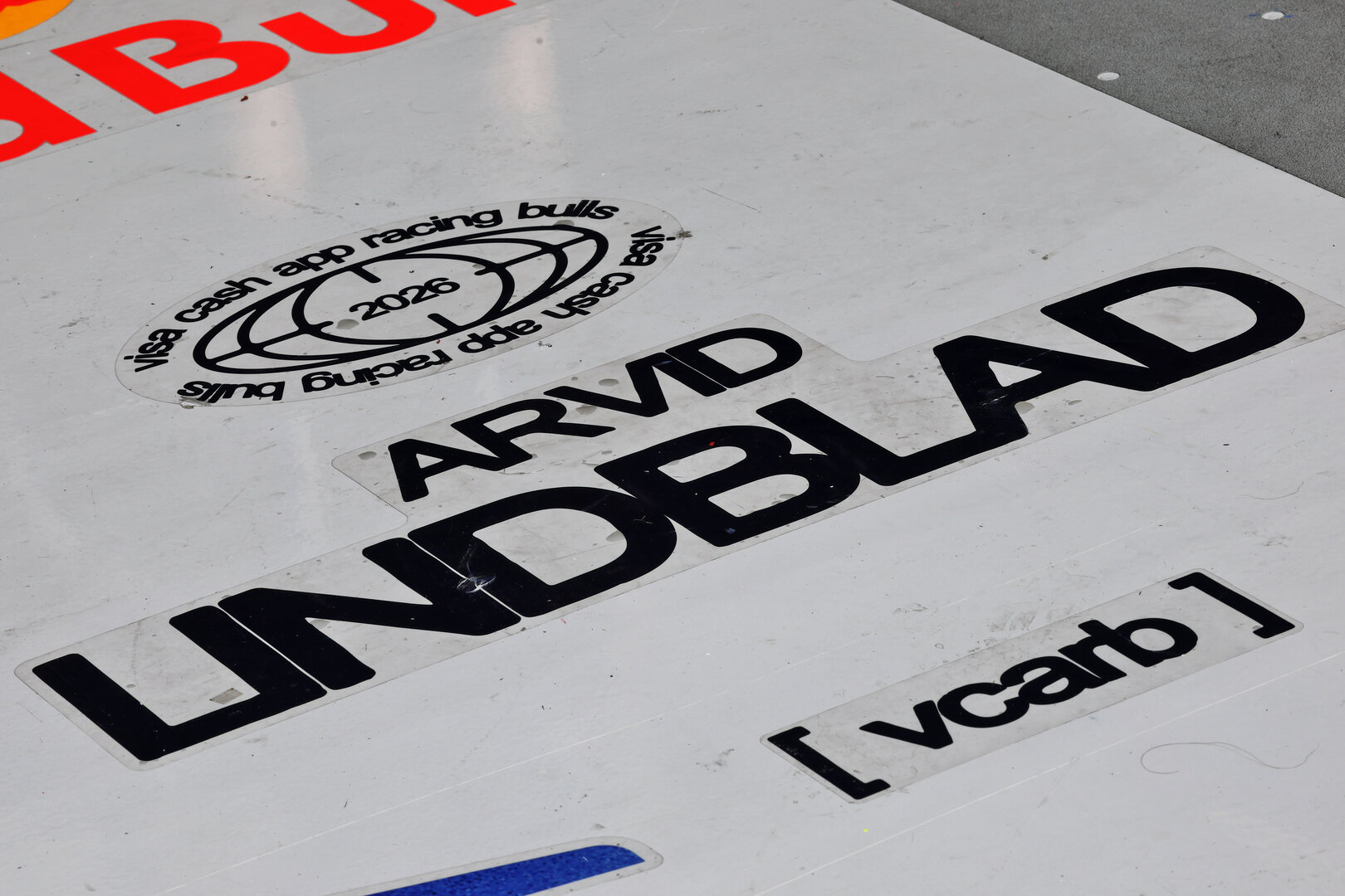 GP BELGIO, Arvid Lindblad (GBR) Racing Bulls Formula One Team pit garage floor.
17.07.2026. Formula 1 World Championship, Rd 10, Belgian Grand Prix, Spa Francorchamps, Belgium, Practice Day.
- www.xpbimages.com, EMail: requests@xpbimages.com © Copyright: Batchelor / XPB Images