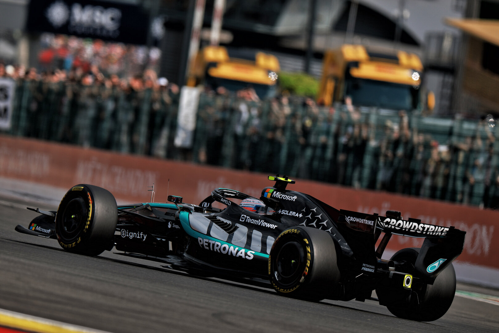 GP BELGIO, Andrea Kimi Antonelli (ITA) Mercedes AMG Formula One Team W17.
17.07.2026. Formula 1 World Championship, Rd 10, Belgian Grand Prix, Spa Francorchamps, Belgium, Practice Day.
- www.xpbimages.com, EMail: requests@xpbimages.com © Copyright: Charniaux / XPB Images