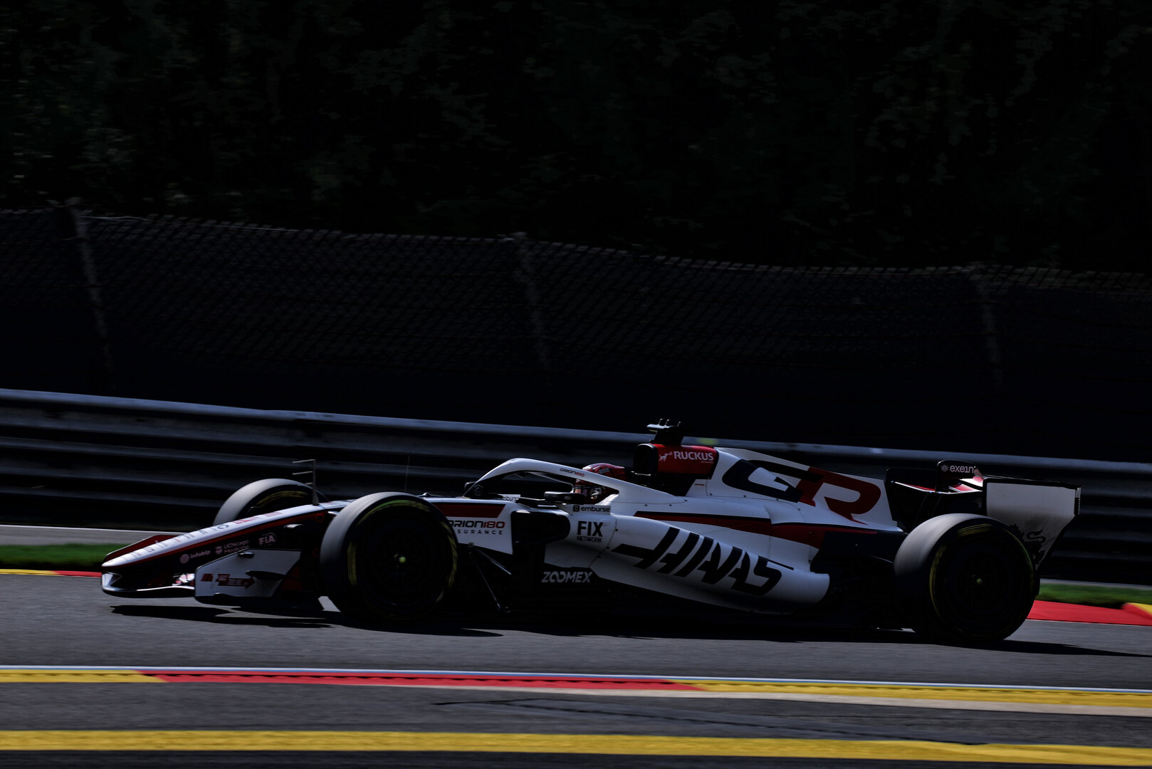 GP BELGIO, Esteban Ocon (FRA) Haas F1 Team VF-26.
17.07.2026. Formula 1 World Championship, Rd 10, Belgian Grand Prix, Spa Francorchamps, Belgium, Practice Day.
 - www.xpbimages.com, EMail: requests@xpbimages.com © Copyright: Patching / XPB Images
