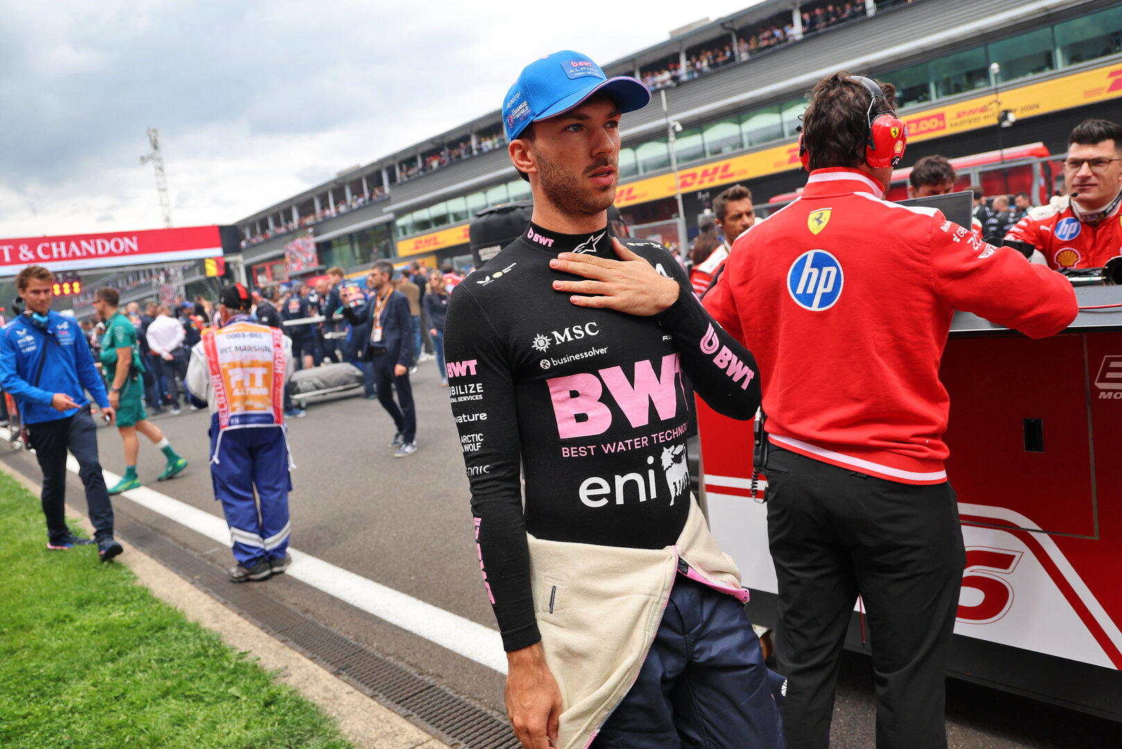 GP BELGIO, Pierre Gasly (FRA) Alpine F1 Team on the grid.
19.07.2026. Formula 1 World Championship, Rd 10, Belgian Grand Prix, Spa Francorchamps, Belgium, Gara Day.
- www.xpbimages.com, EMail: requests@xpbimages.com © Copyright: Batchelor / XPB Images