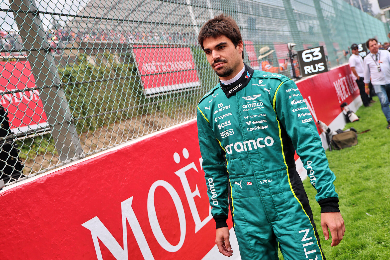 GP BELGIO, Lance Stroll (CDN) Aston Martin F1 Team on the grid.
19.07.2026. Formula 1 World Championship, Rd 10, Belgian Grand Prix, Spa Francorchamps, Belgium, Gara Day.
- www.xpbimages.com, EMail: requests@xpbimages.com © Copyright: Batchelor / XPB Images