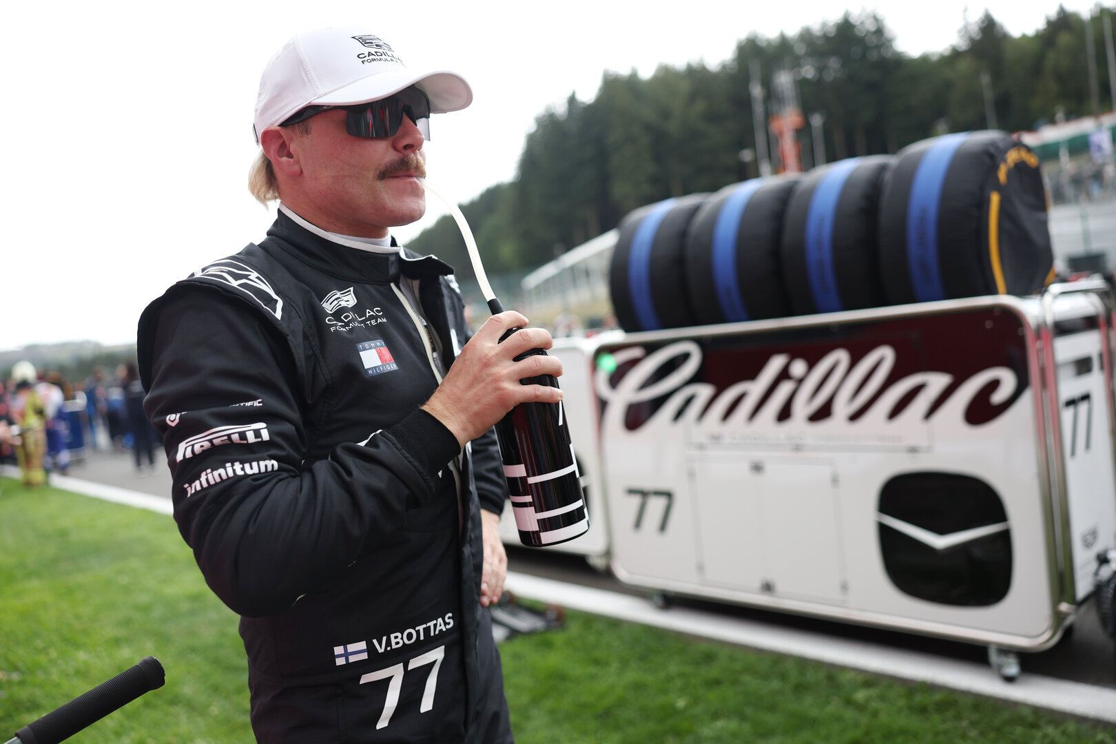 GP BELGIO, Valtteri Bottas (FIN) Cadillac Formula 1 Team on the grid.
19.07.2026. Formula 1 World Championship, Rd 10, Belgian Grand Prix, Spa Francorchamps, Belgium, Gara Day.
- www.xpbimages.com, EMail: requests@xpbimages.com © Copyright: Bearne / XPB Images