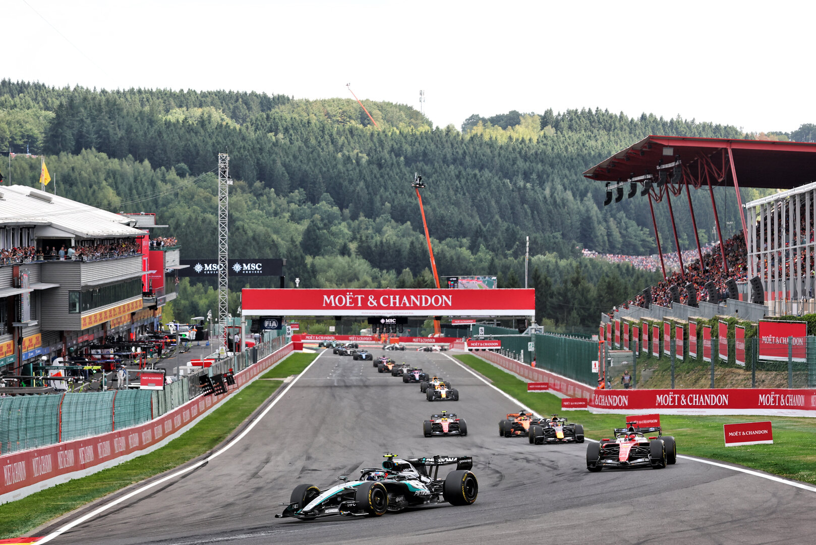 GP BELGIO, Andrea Kimi Antonelli (ITA) Mercedes AMG Formula One Team W17.
19.07.2026. Formula 1 World Championship, Rd 10, Belgian Grand Prix, Spa Francorchamps, Belgium, Gara Day.
- www.xpbimages.com, EMail: requests@xpbimages.com © Copyright: Bearne / XPB Images