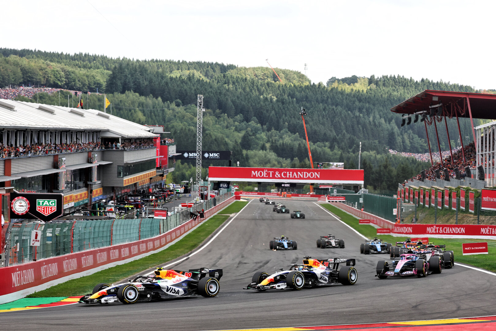 GP BELGIO, Liam Lawson (NZL) Racing Bulls Formula One Team VCARB 03.
19.07.2026. Formula 1 World Championship, Rd 10, Belgian Grand Prix, Spa Francorchamps, Belgium, Gara Day.
- www.xpbimages.com, EMail: requests@xpbimages.com © Copyright: Bearne / XPB Images
