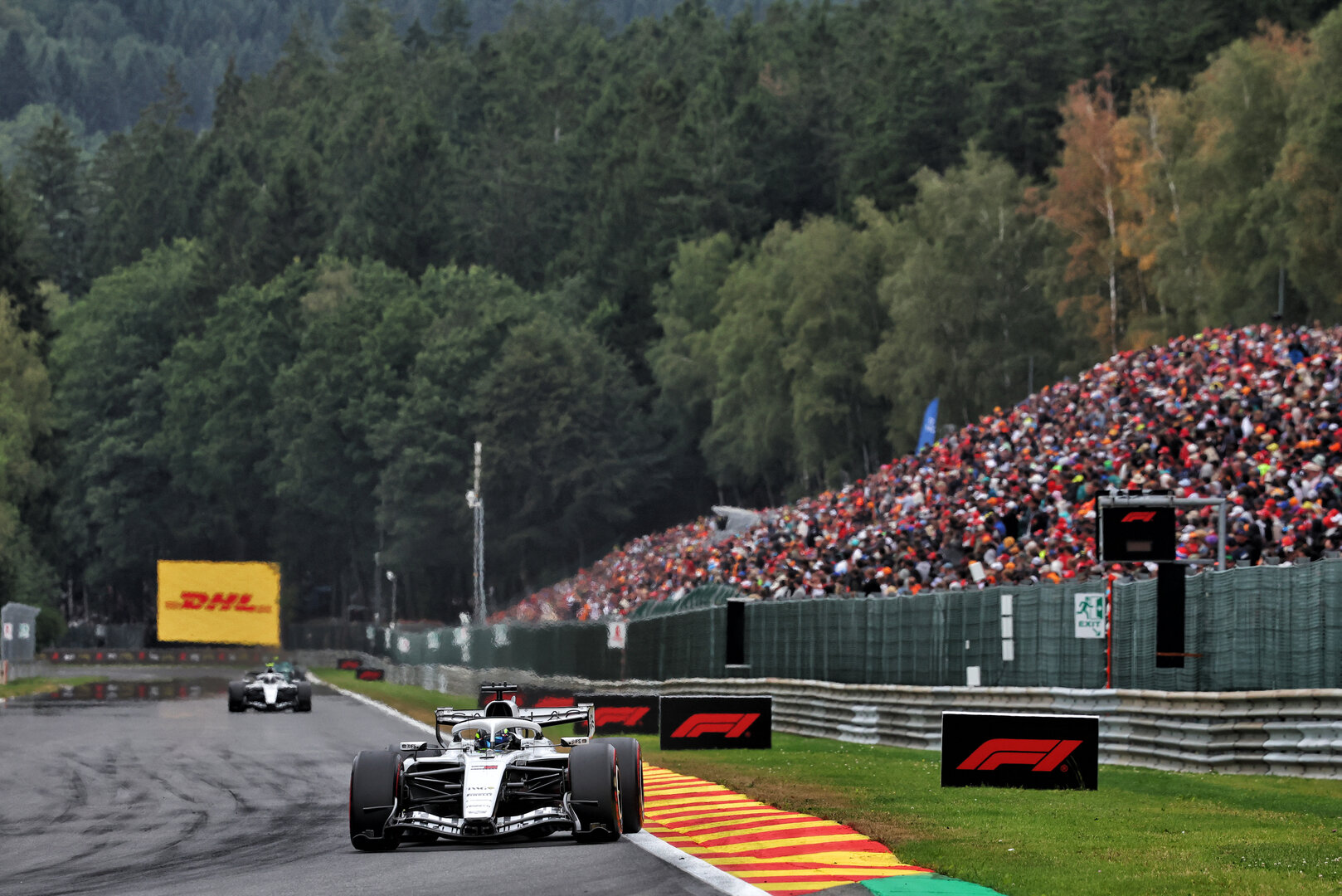 GP BELGIO, Sergio Perez (MEX) Cadillac Formula 1 Team MAC-26.
19.07.2026. Formula 1 World Championship, Rd 10, Belgian Grand Prix, Spa Francorchamps, Belgium, Gara Day.
 - www.xpbimages.com, EMail: requests@xpbimages.com © Copyright: Patching / XPB Images