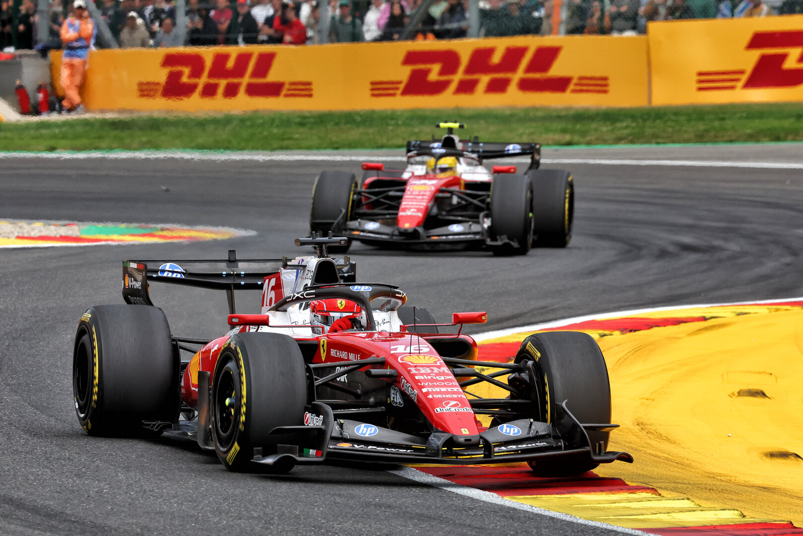 GP BELGIO, Charles Leclerc (MON) Ferrari SF-26.
19.07.2026. Formula 1 World Championship, Rd 10, Belgian Grand Prix, Spa Francorchamps, Belgium, Gara Day.
 - www.xpbimages.com, EMail: requests@xpbimages.com © Copyright: Patching / XPB Images