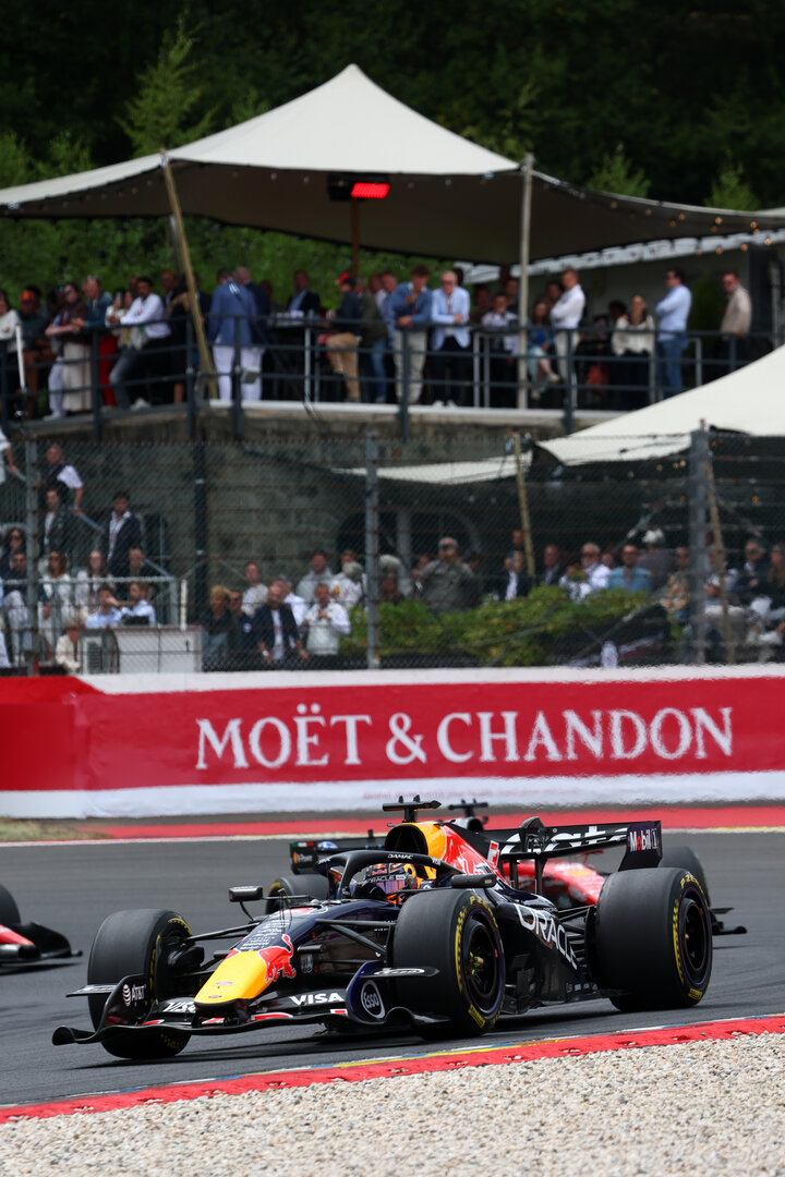 GP BELGIO, Max Verstappen (NLD) Red Bull Racing RB22.
19.07.2026. Formula 1 World Championship, Rd 10, Belgian Grand Prix, Spa Francorchamps, Belgium, Gara Day.
- www.xpbimages.com, EMail: requests@xpbimages.com © Copyright: Bearne / XPB Images