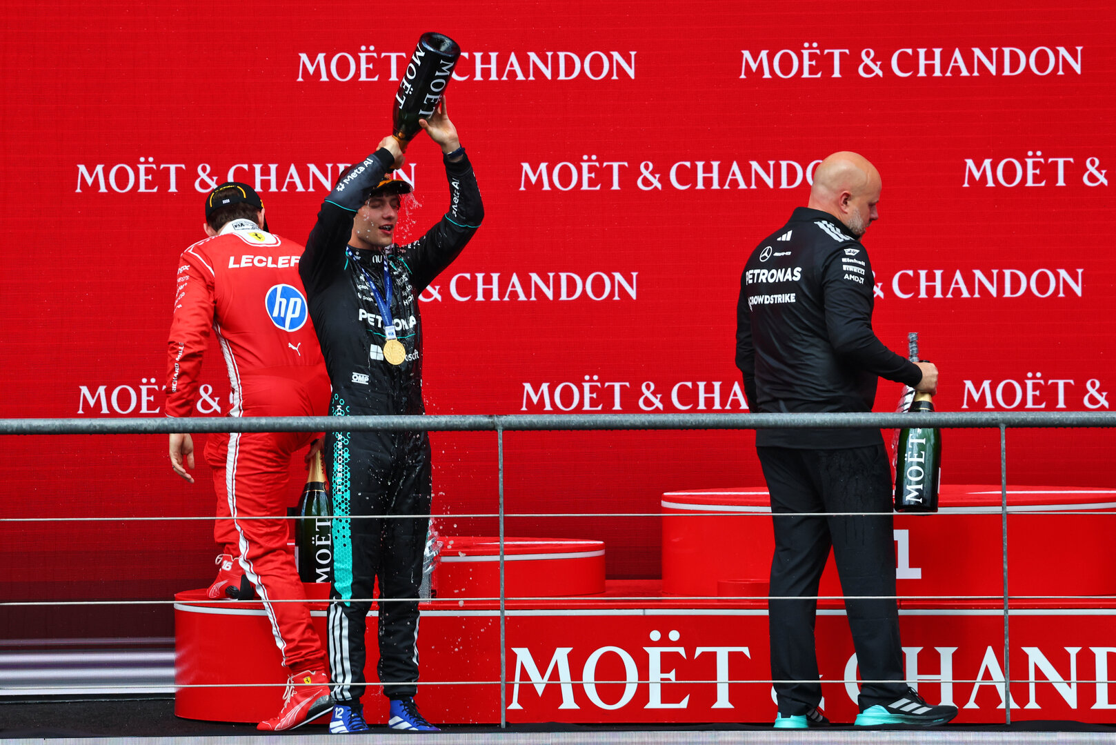 GP BELGIO, Gara winner Andrea Kimi Antonelli (ITA) Mercedes AMG Formula One Team celebrates on the podium.
19.07.2026. Formula 1 World Championship, Rd 10, Belgian Grand Prix, Spa Francorchamps, Belgium, Gara Day.
- www.xpbimages.com, EMail: requests@xpbimages.com © Copyright: Bearne / XPB Images
