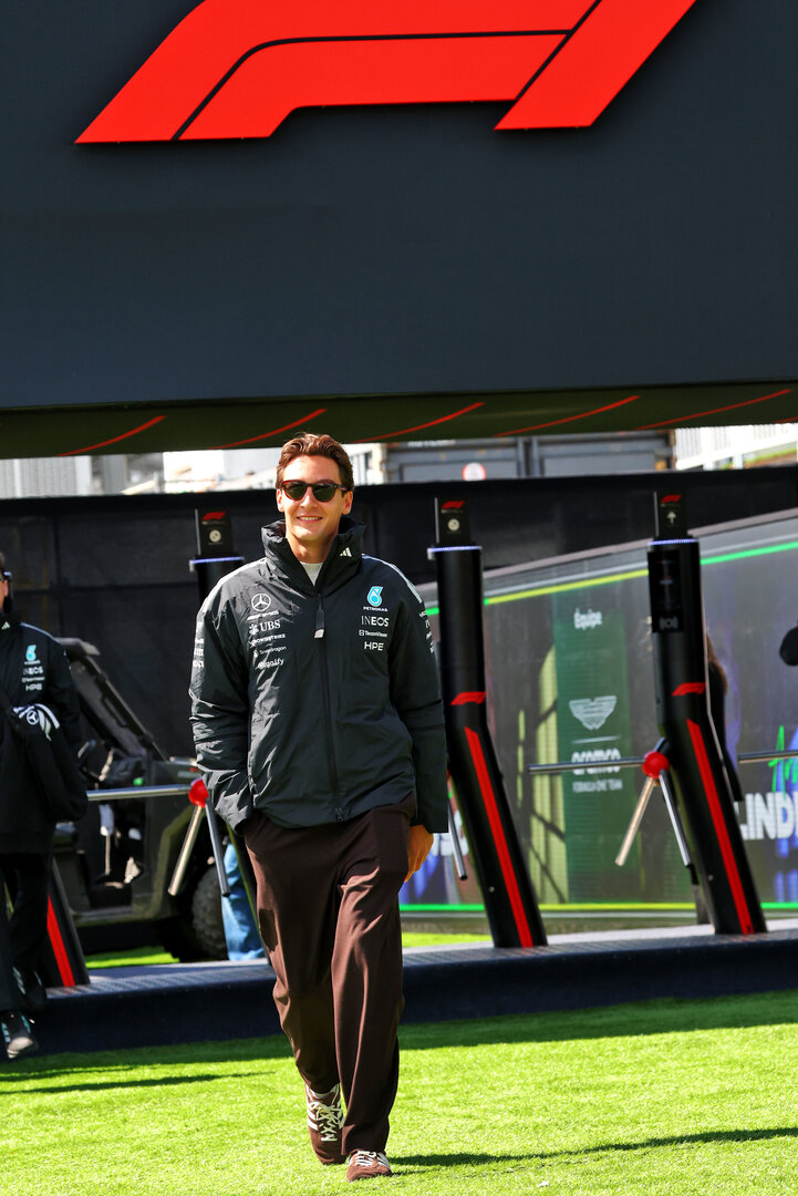 GP CANADA, George Russell (GBR) Mercedes AMG Formula One Team.
21.05.2026. Formula 1 World Championship, Rd 5, Canadian Grand Prix, Montreal, Canada, Preparation Day.
- www.xpbimages.com, EMail: requests@xpbimages.com © Copyright: Bearne / XPB Images