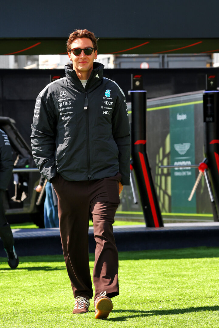 GP CANADA, George Russell (GBR) Mercedes AMG Formula One Team.
21.05.2026. Formula 1 World Championship, Rd 5, Canadian Grand Prix, Montreal, Canada, Preparation Day.
- www.xpbimages.com, EMail: requests@xpbimages.com © Copyright: Bearne / XPB Images