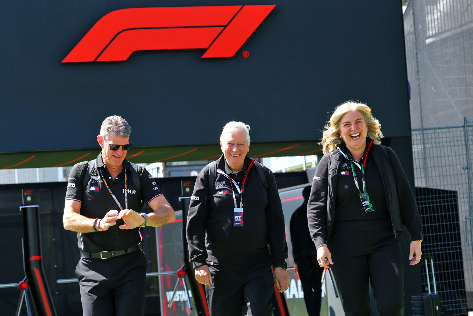 GP CANADA, (L to R): Graeme Lowdon (GBR) Cadillac Formula 1 Team, Team Principal with Pat Symonds (GBR) Cadillac Formula 1 Team Executive Engineering Consultant e Laura Marchant (GBR) Cadillac Formula 1 Team Executive Assistant.
21.05.2026. Formula 1 World Championship, Rd 5, Canadian Grand Prix, Montreal, Canada, Preparation Day.
- www.xpbimages.com, EMail: requests@xpbimages.com © Copyright: Bearne / XPB Images