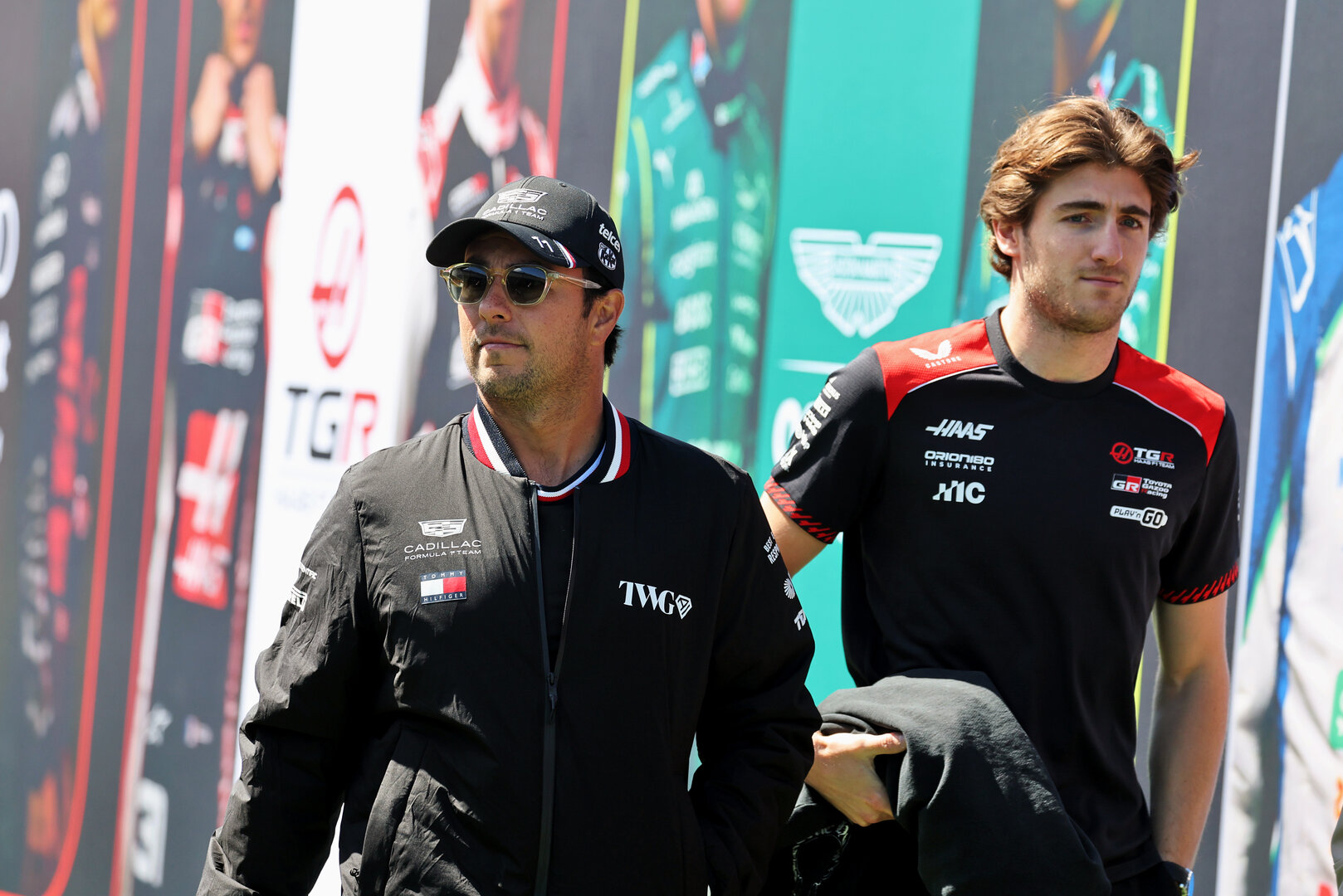 GP CANADA, (L to R): Sergio Perez (MEX) Cadillac Formula 1 Team with Jack Doohan (AUS) Haas F1 Team Reserve Driver.
21.05.2026. Formula 1 World Championship, Rd 5, Canadian Grand Prix, Montreal, Canada, Preparation Day.
- www.xpbimages.com, EMail: requests@xpbimages.com © Copyright: Moy / XPB Images