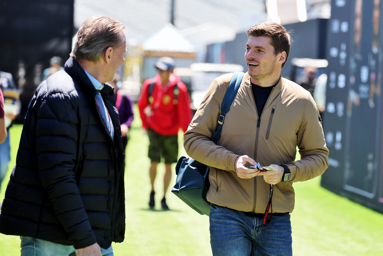 GP CANADA, (L to R): Raymond Vermeulen (NLD) Driver Manager with Max Verstappen (NLD) Red Bull Racing.
21.05.2026. Formula 1 World Championship, Rd 5, Canadian Grand Prix, Montreal, Canada, Preparation Day.
- www.xpbimages.com, EMail: requests@xpbimages.com © Copyright: Moy / XPB Images