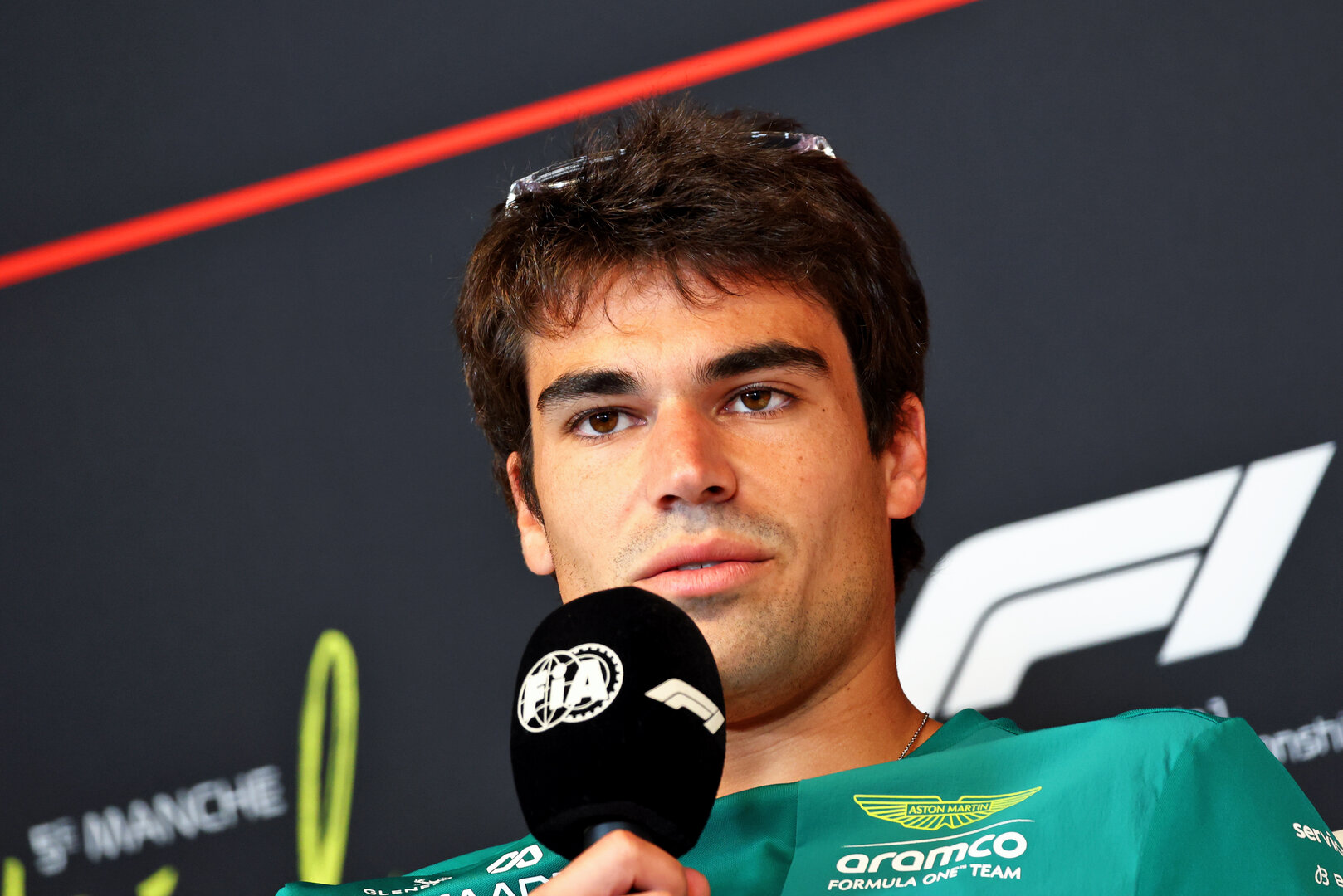 GP CANADA, Lance Stroll (CDN) Aston Martin F1 Team in the FIA Press Conference.
21.05.2026. Formula 1 World Championship, Rd 5, Canadian Grand Prix, Montreal, Canada, Preparation Day.
- www.xpbimages.com, EMail: requests@xpbimages.com © Copyright: Bearne / XPB Images