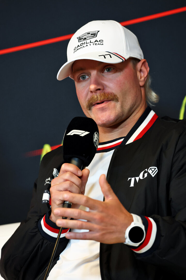 GP CANADA, Valtteri Bottas (FIN) Cadillac Formula 1 Team in the FIA Press Conference.
21.05.2026. Formula 1 World Championship, Rd 5, Canadian Grand Prix, Montreal, Canada, Preparation Day.
- www.xpbimages.com, EMail: requests@xpbimages.com © Copyright: Bearne / XPB Images