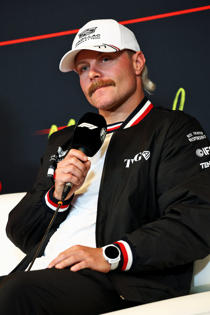 GP CANADA, Valtteri Bottas (FIN) Cadillac Formula 1 Team in the FIA Press Conference.
21.05.2026. Formula 1 World Championship, Rd 5, Canadian Grand Prix, Montreal, Canada, Preparation Day.
- www.xpbimages.com, EMail: requests@xpbimages.com © Copyright: Bearne / XPB Images