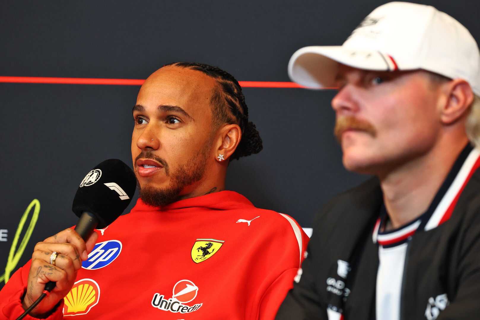 GP CANADA, Lewis Hamilton (GBR) Ferrari in the FIA Press Conference.
21.05.2026. Formula 1 World Championship, Rd 5, Canadian Grand Prix, Montreal, Canada, Preparation Day.
- www.xpbimages.com, EMail: requests@xpbimages.com © Copyright: Bearne / XPB Images