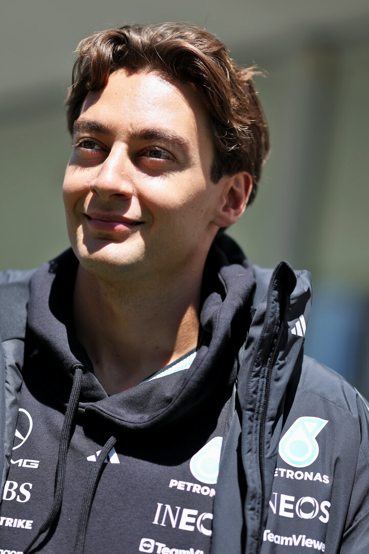 GP CANADA, George Russell (GBR) Mercedes AMG Formula One Team.
21.05.2026. Formula 1 World Championship, Rd 5, Canadian Grand Prix, Montreal, Canada, Preparation Day.
 - www.xpbimages.com, EMail: requests@xpbimages.com © Copyright: Dunbar / XPB Images